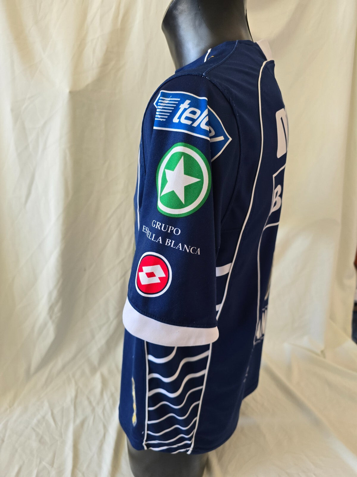Maglia calcio ufficiale Banamex HUGO SANCHEZ Lotto tg L Match Worn