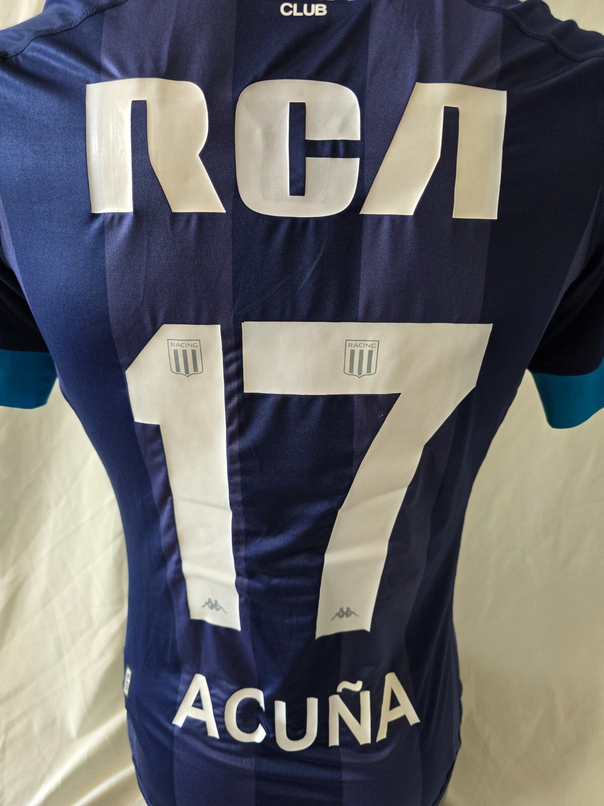 shirt football Racing Club Avelleneda 2017/18 Acuña 17 Kappa Rca match worn