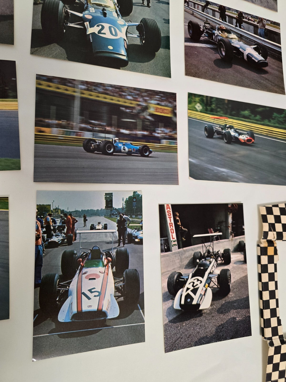 Gran Premio D'Italia Monza 1968 formula 1 F1 Folder dell'epoca 16 postcard