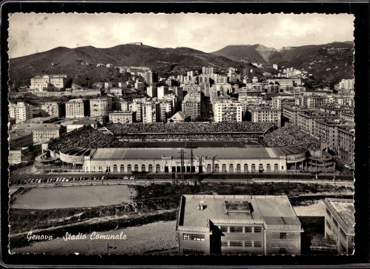 Cartolina Genova Stadio Comunale