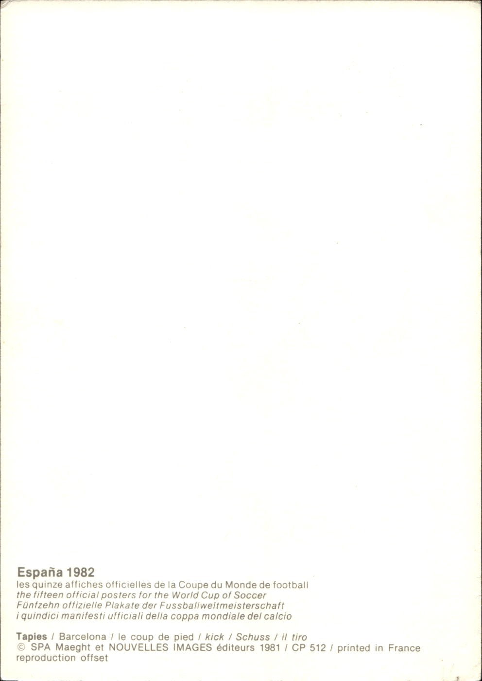 cartolina calciatori Espana 82 Barcelona
