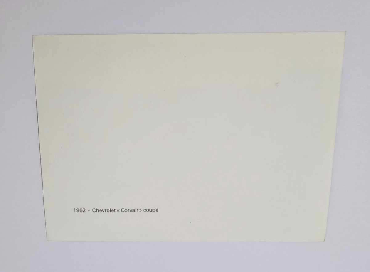 FOTO originale 1962 Chevrolet Corvair coupè PININFARINA 177x127 mm fianco