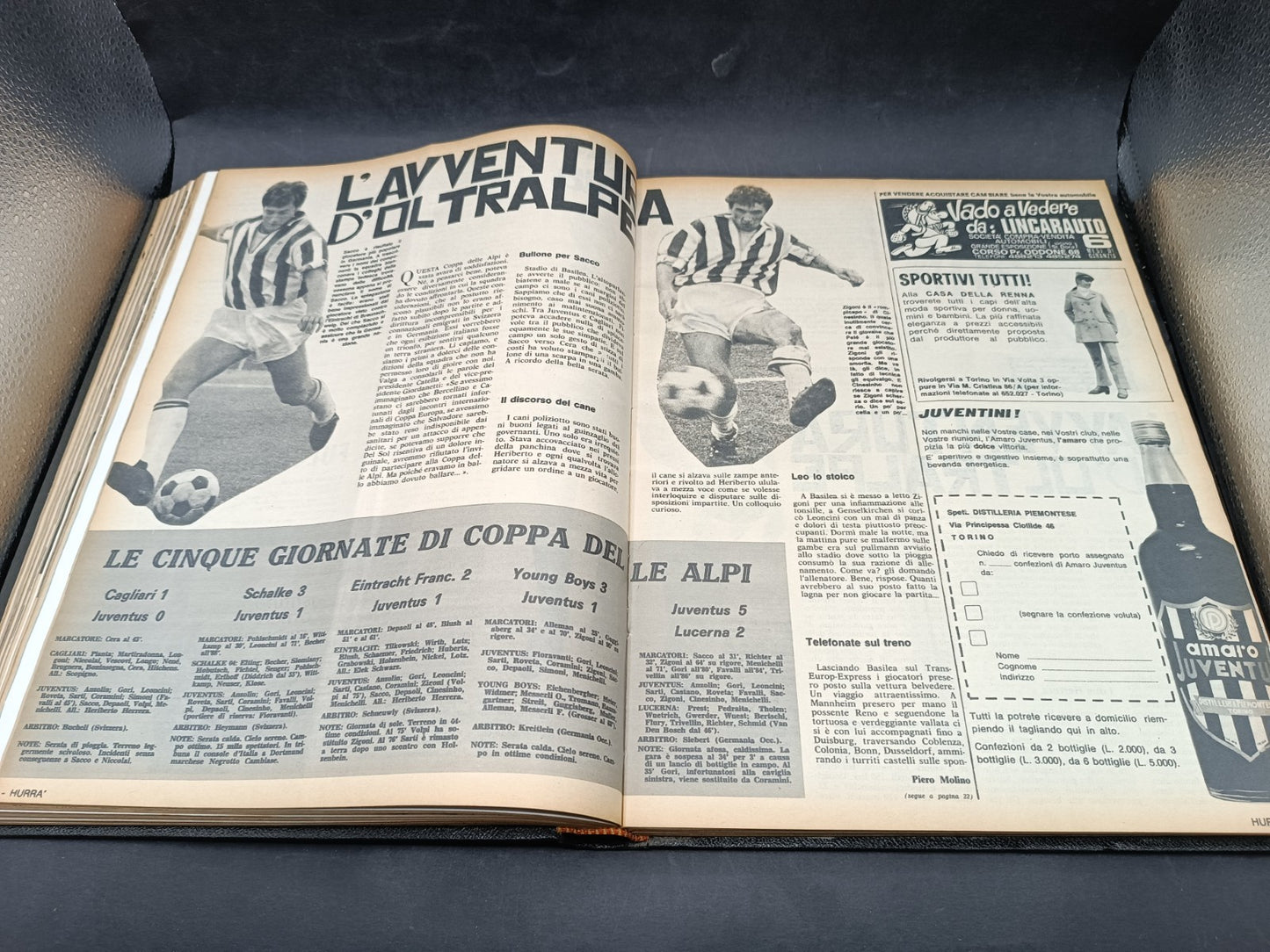 Annata rilegata rivista Hurra Juventus anno 1968