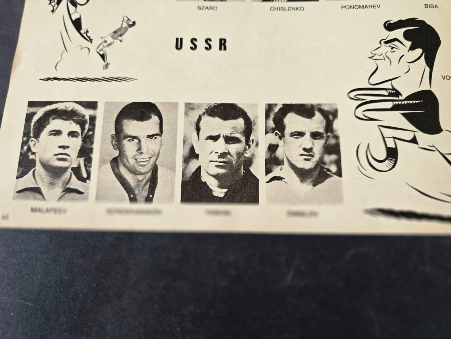 Programma Campionati del Mondo di Calcio 1966 multilingue Top Player & Rookie