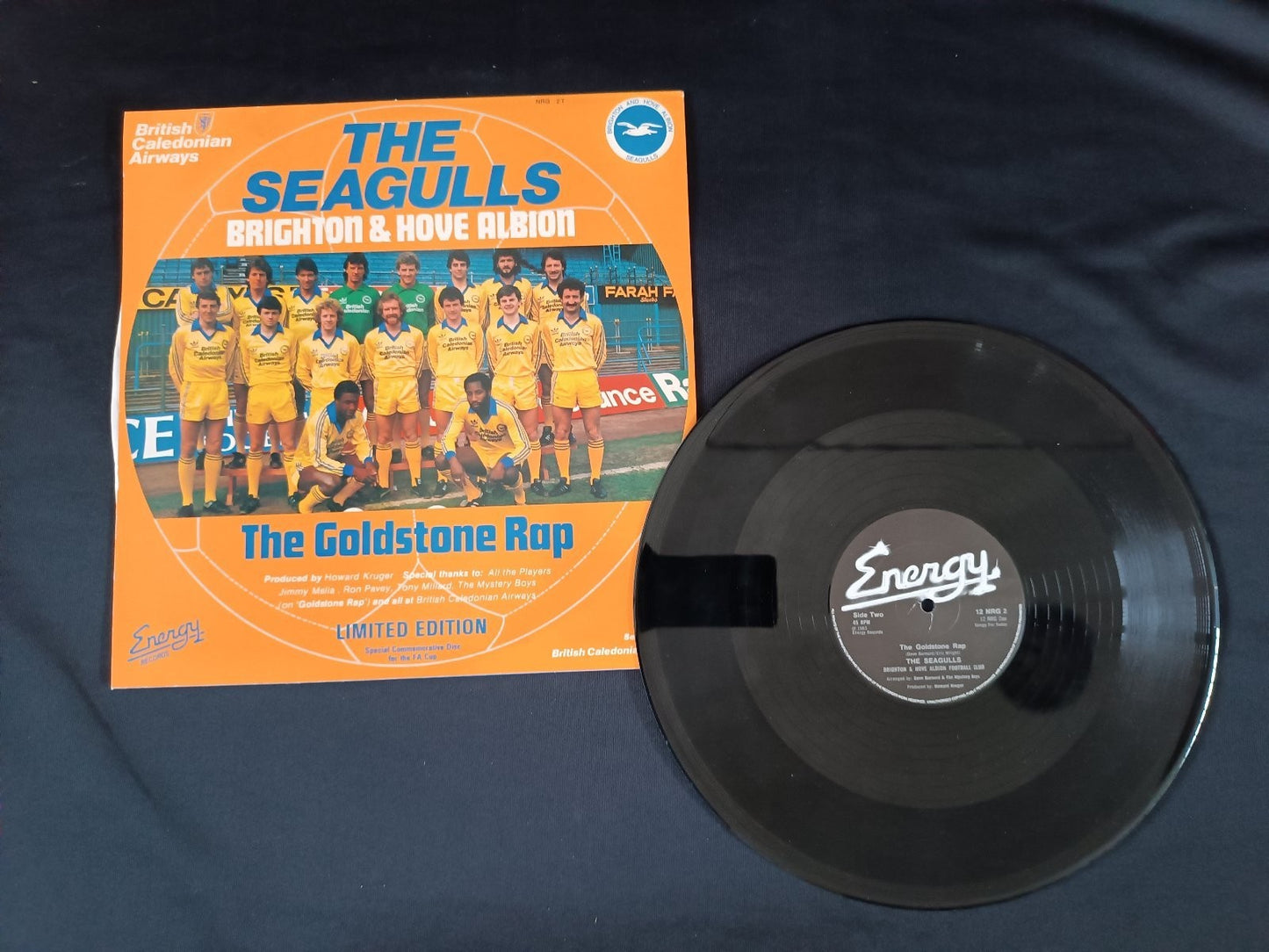 disco 33 giri british caledonian airways seagulls brighton hove albion