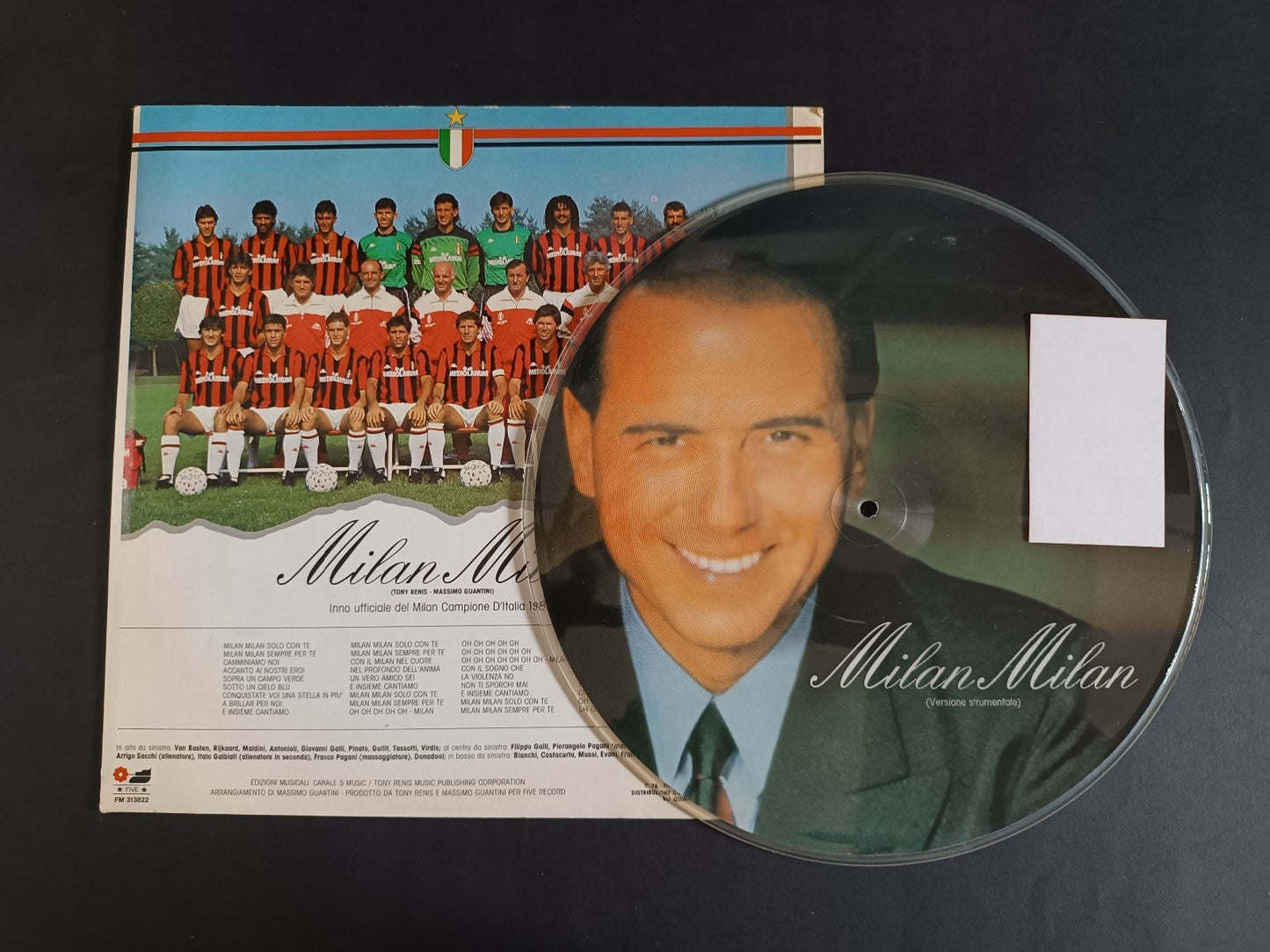 33 vinile Milan Milan inno i fans 1988 campione d'Italia Picture