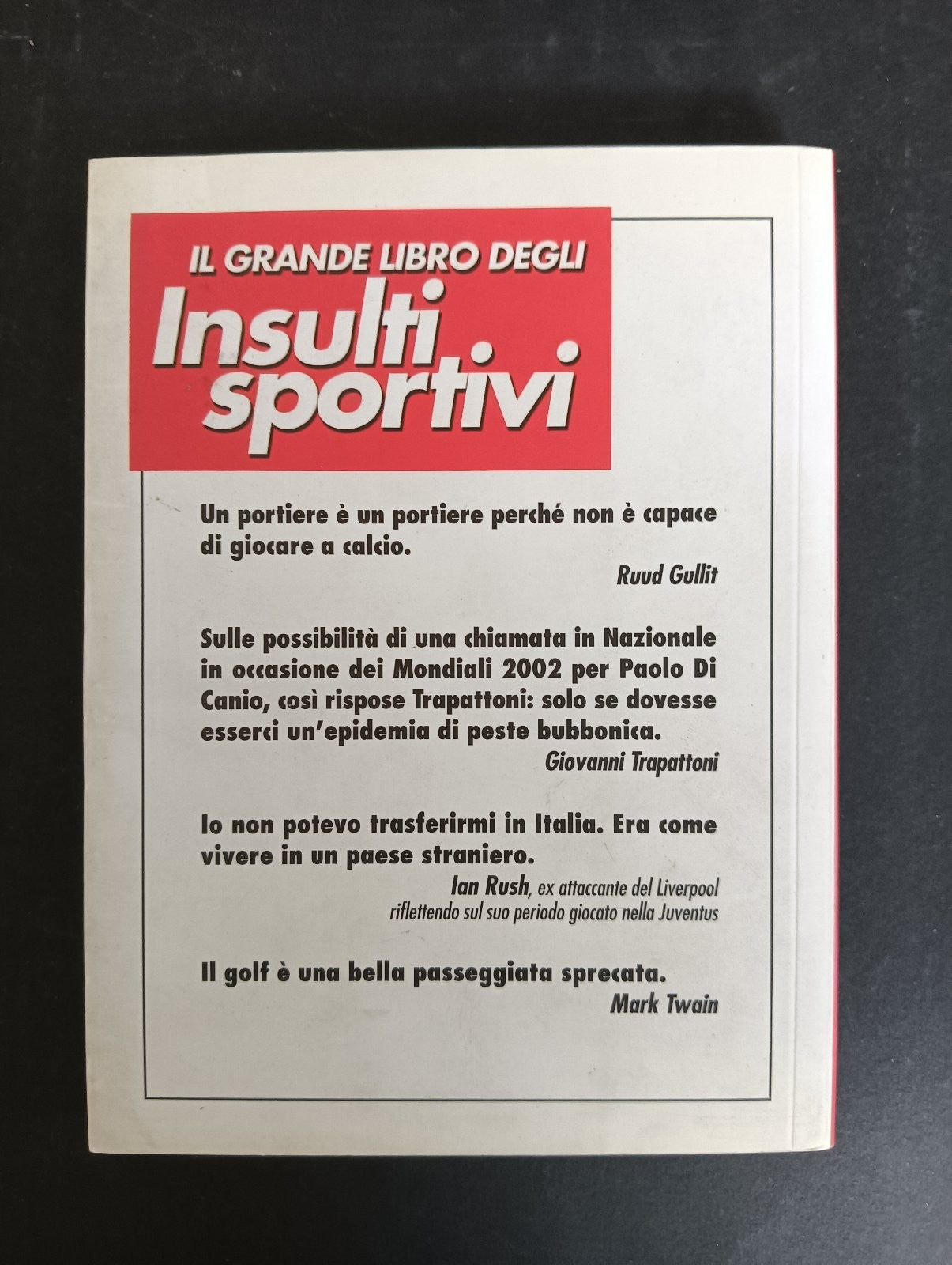 David Milsted IL GRANDE LIBRO DEGLI INSULTI SPORTIVI Cremonabooks