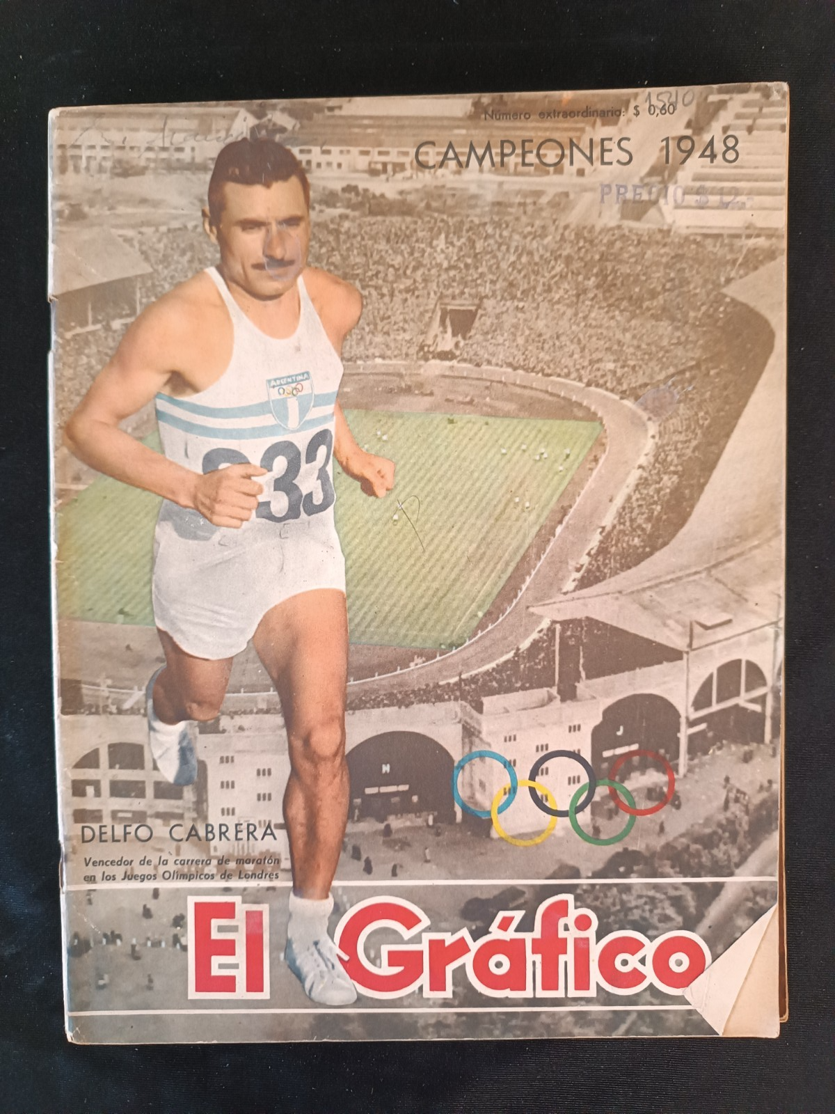 24 riviste annata 1949 El Grafico Fangio, Olimpiadi, Zelaya