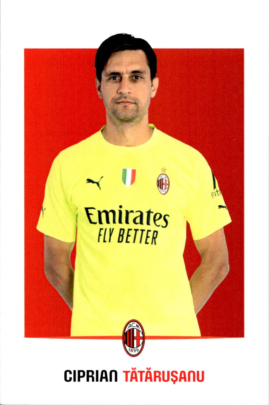cartolina postcard Calcio Milan 2022/23 - Tatarusanu