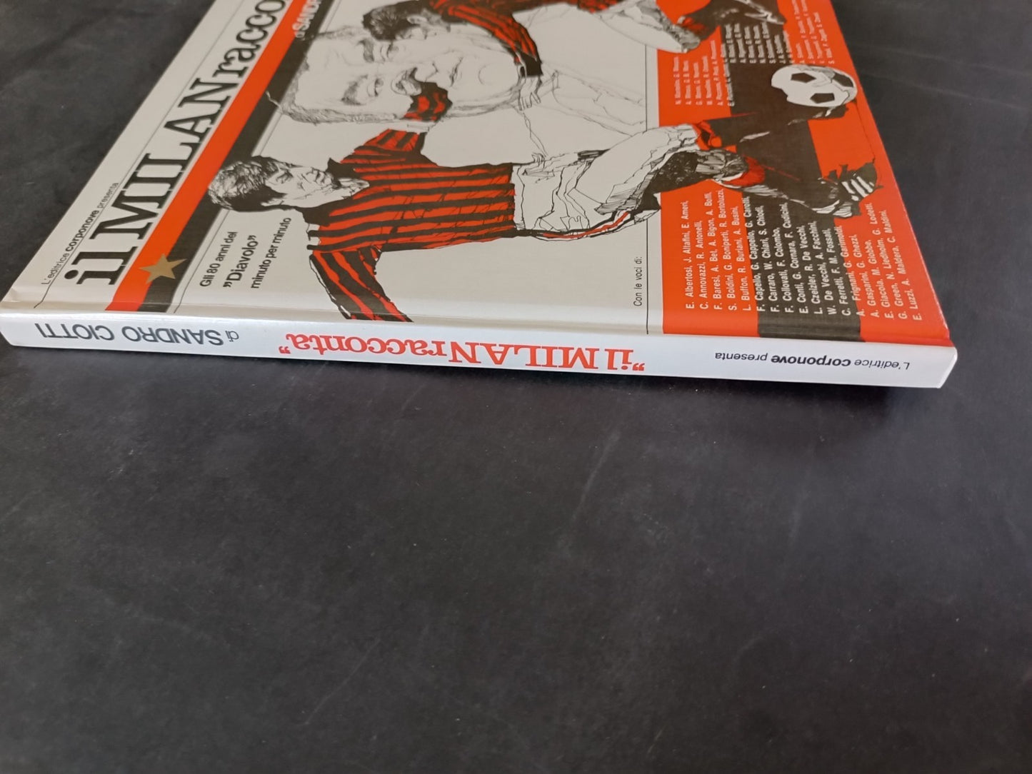 Sandro Ciotti MILAN RACCONTA GLI 80 ANNI DEL DIAVOLO con 45 giri e box originale