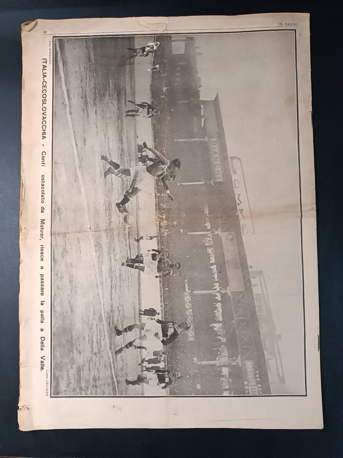 rivista IL CALCIO numero 21 - anno 1926 - Planicka Italia-Cecoslovacchia