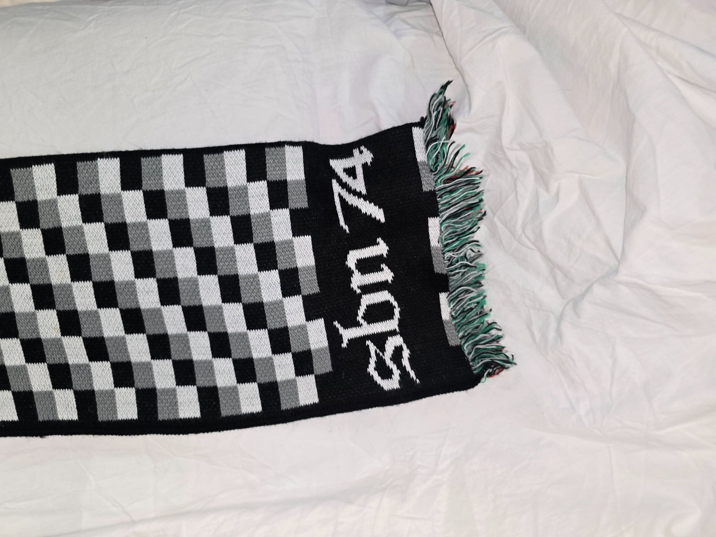 Sciarpa ASCOLI scarf Calcio bufanda Schal écharpe Settembre Bianco Nero