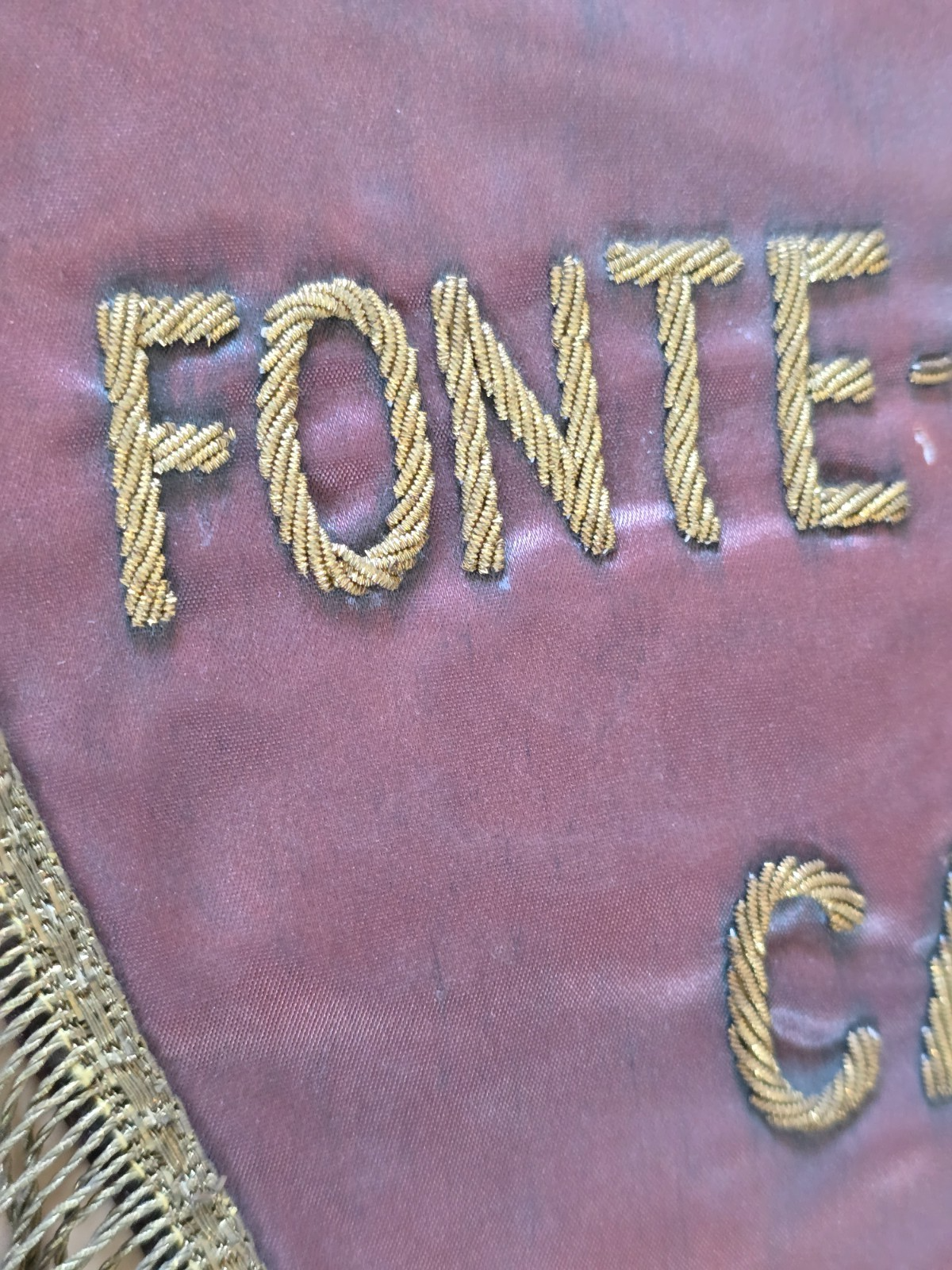 Gagliardetto Ricamato A.P. FONTE LEVISSIMA Pallacanestro CANTU' Basket anni '60