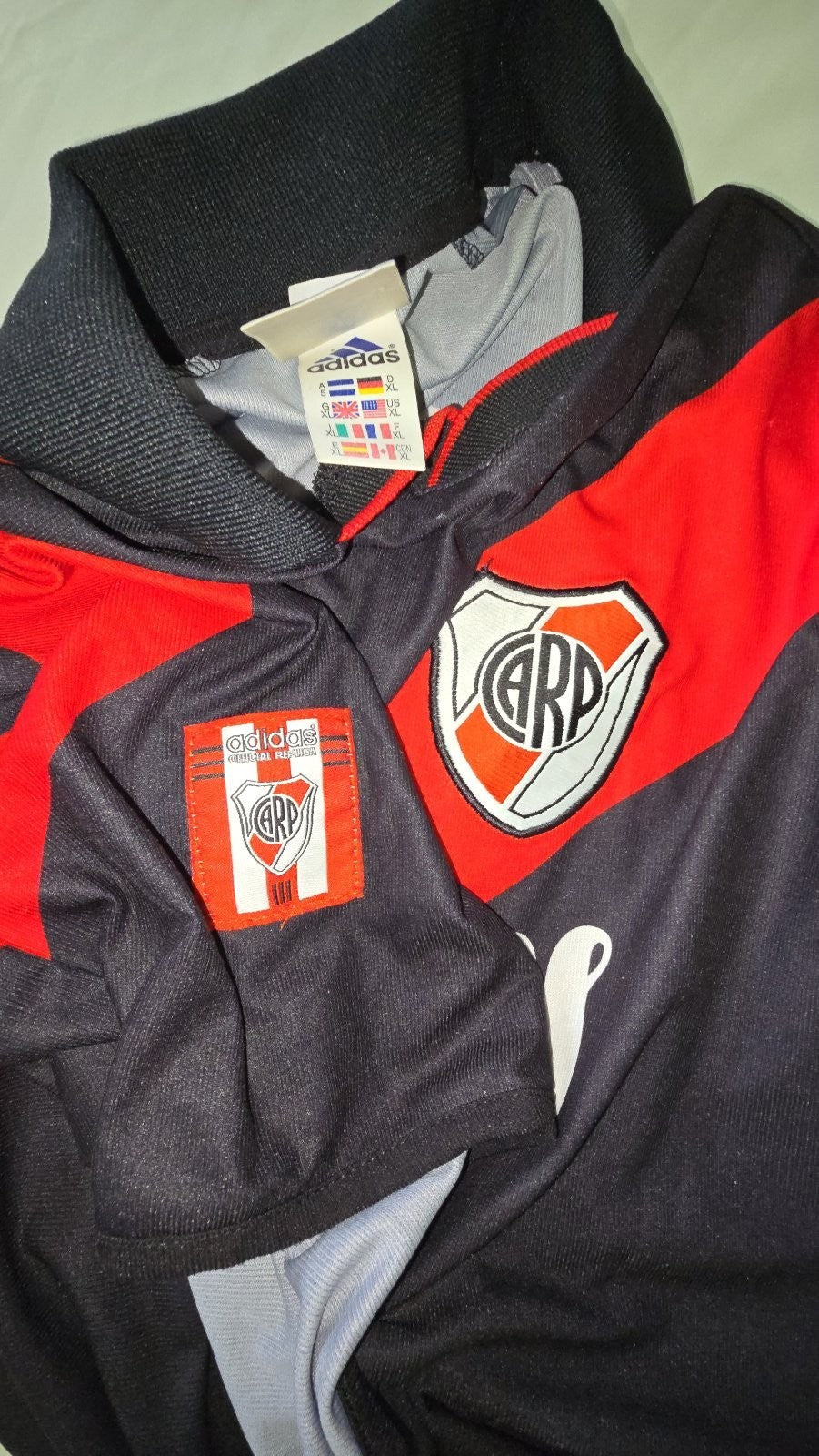 Maglia Camiseta Calcio Camiseta Adidas River Plate 2000-01 nr 5 tg XL (L)