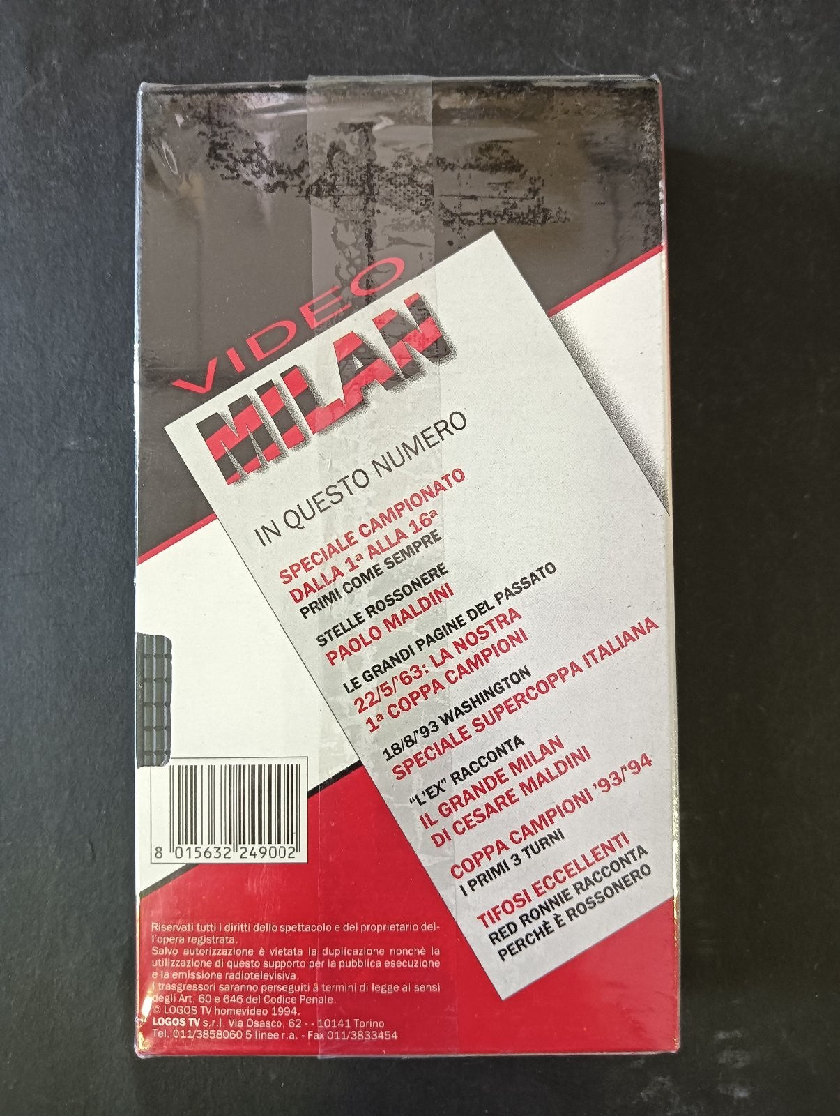 VHS VIDEO MILAN LA RIVISTA IN VIDEO SUL MONDO ROSSONERO Logos Tv