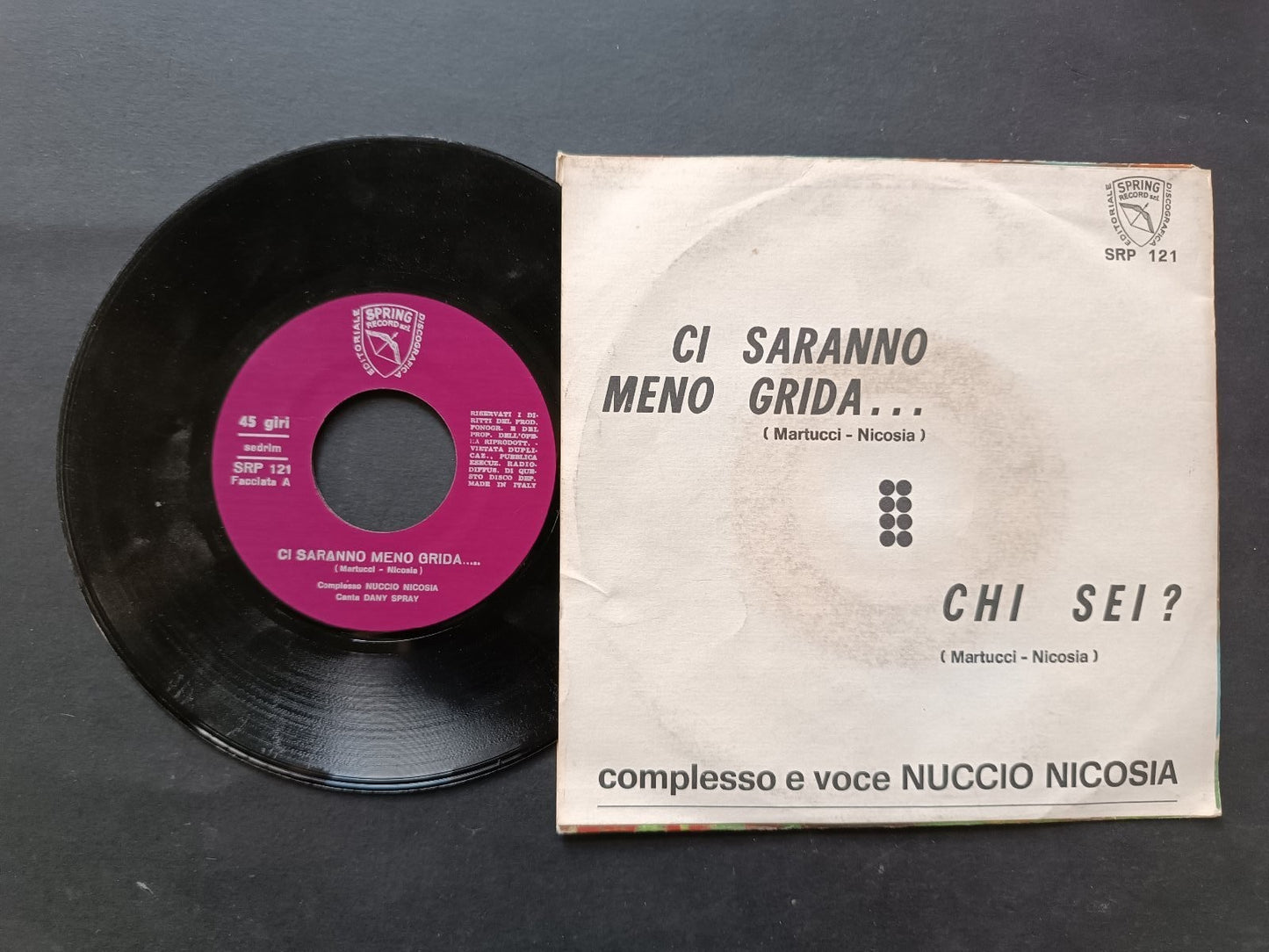 Vinile 45 giri CI SARANNO MENO GRIDA...