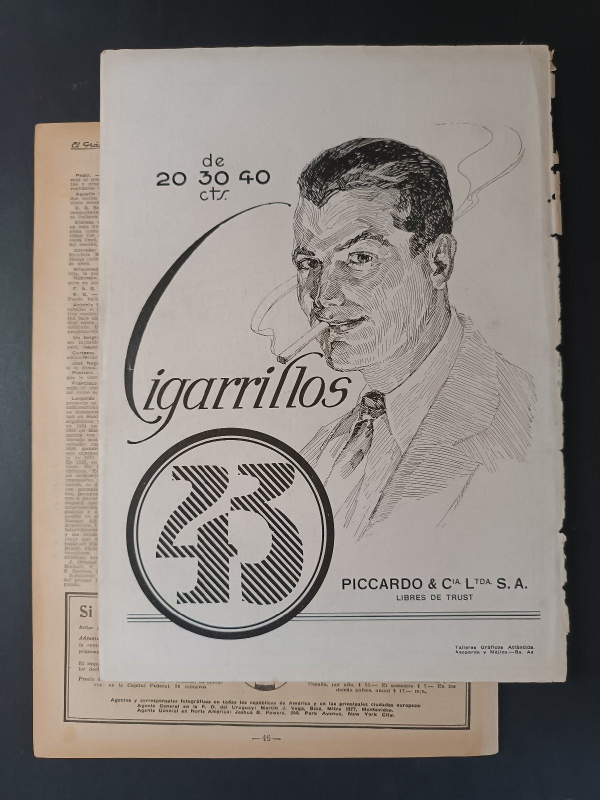 Rivista EL GRAFICO numero 402 anno 1927 Basket Argentino, Petrolini, Ferro