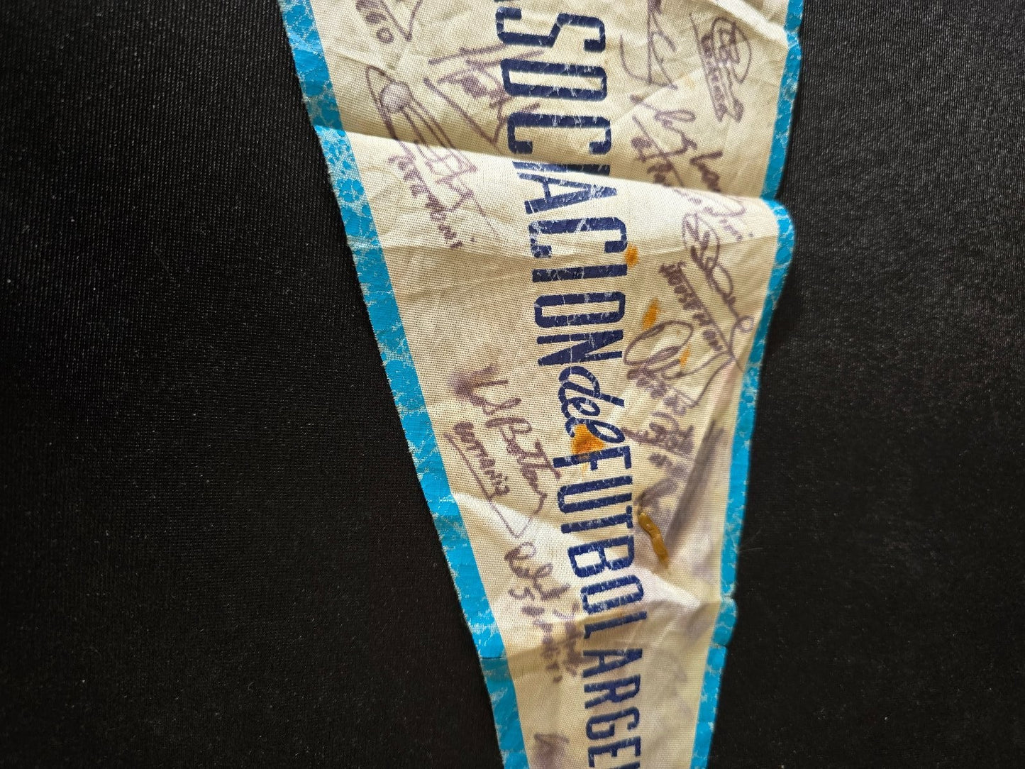 Gagliardetto pennant Banderin Afa Argentina Nazionale Autografato in originale A