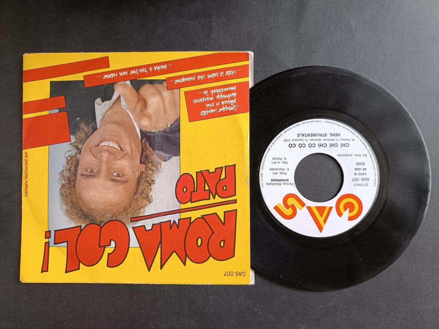 Vinile 45 giri ROMA GOL Pato