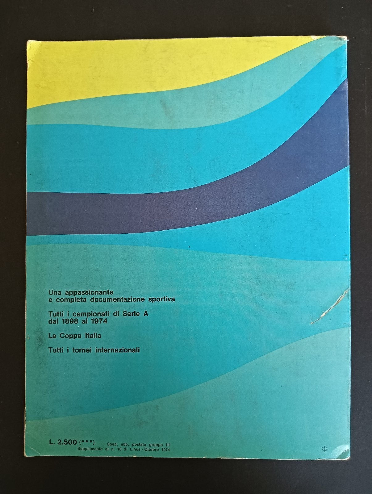 Pratelli/Scardillo LIBRO TRICOLORE DEL CALCIO ITALIANO 1898-1974 Milano Libri Ed
