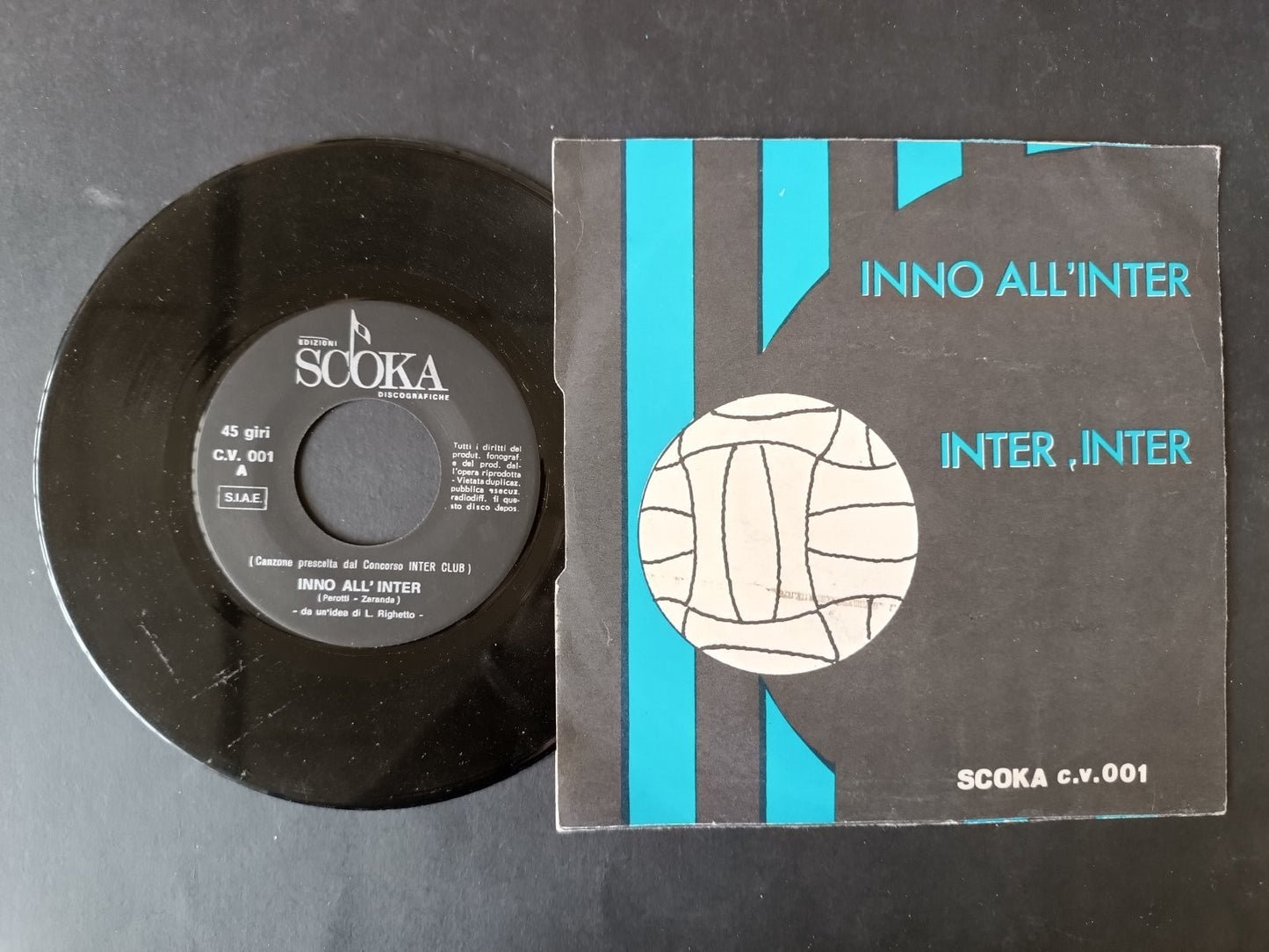 Vinile 45 giri INNO ALL'INTER