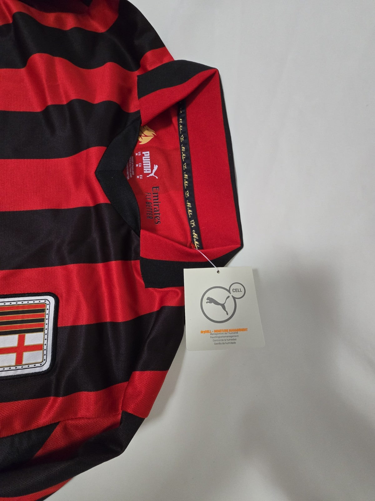 PUMA Maglia tshirt AC Milan 125 Anni Ufficiale Authentic Celebrativa nuova TG M