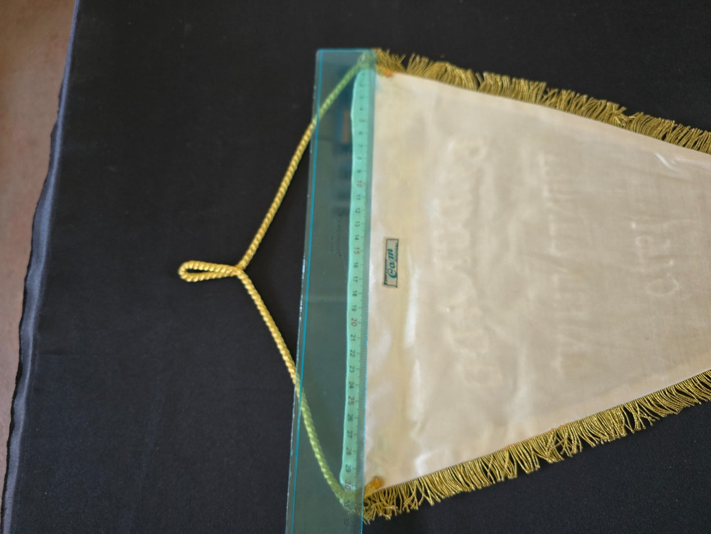 Gagliardetto Pennant RICAMATO ELDORADO BASKET BOLOGNA TORNEO 1970 originale