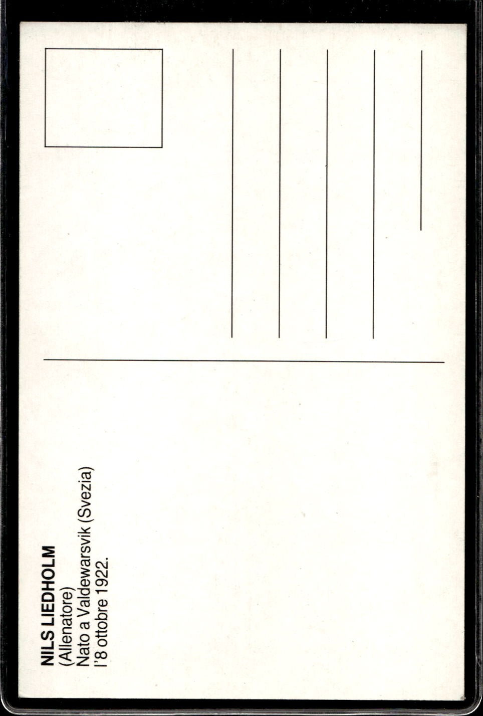 cartolina postcard Calcio Milan Nils Liedholm Allenatore (2)