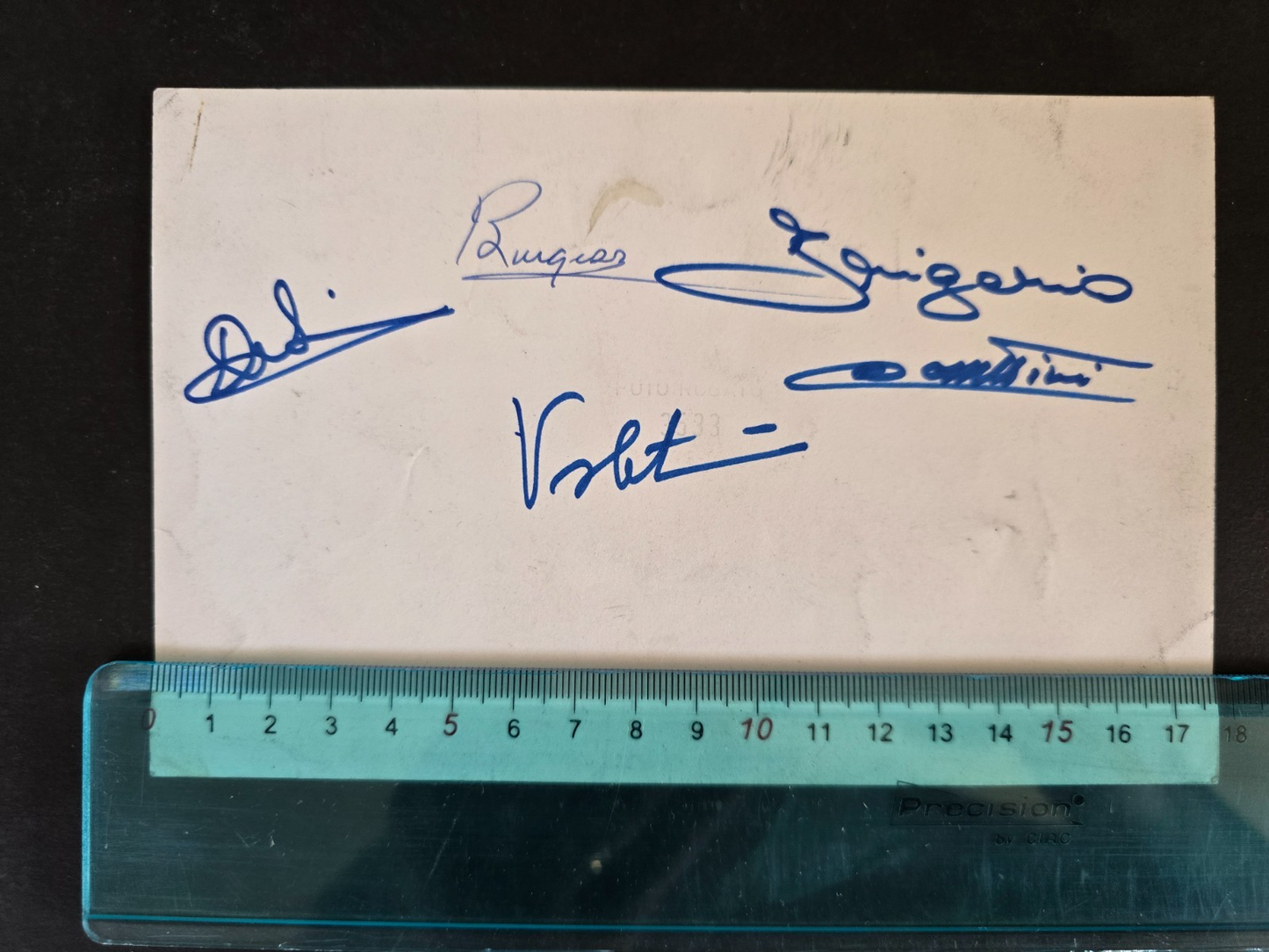 ORANSODA Cantu' Basket foto originale anni 60/70 con qualche autografo sul retro
