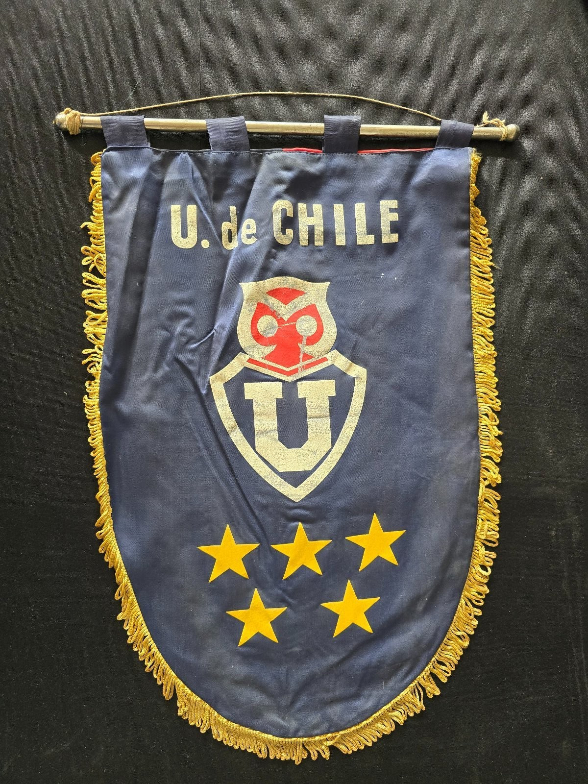 old Gagliardetto pennant banderin selecci�n U. de CHILE cile