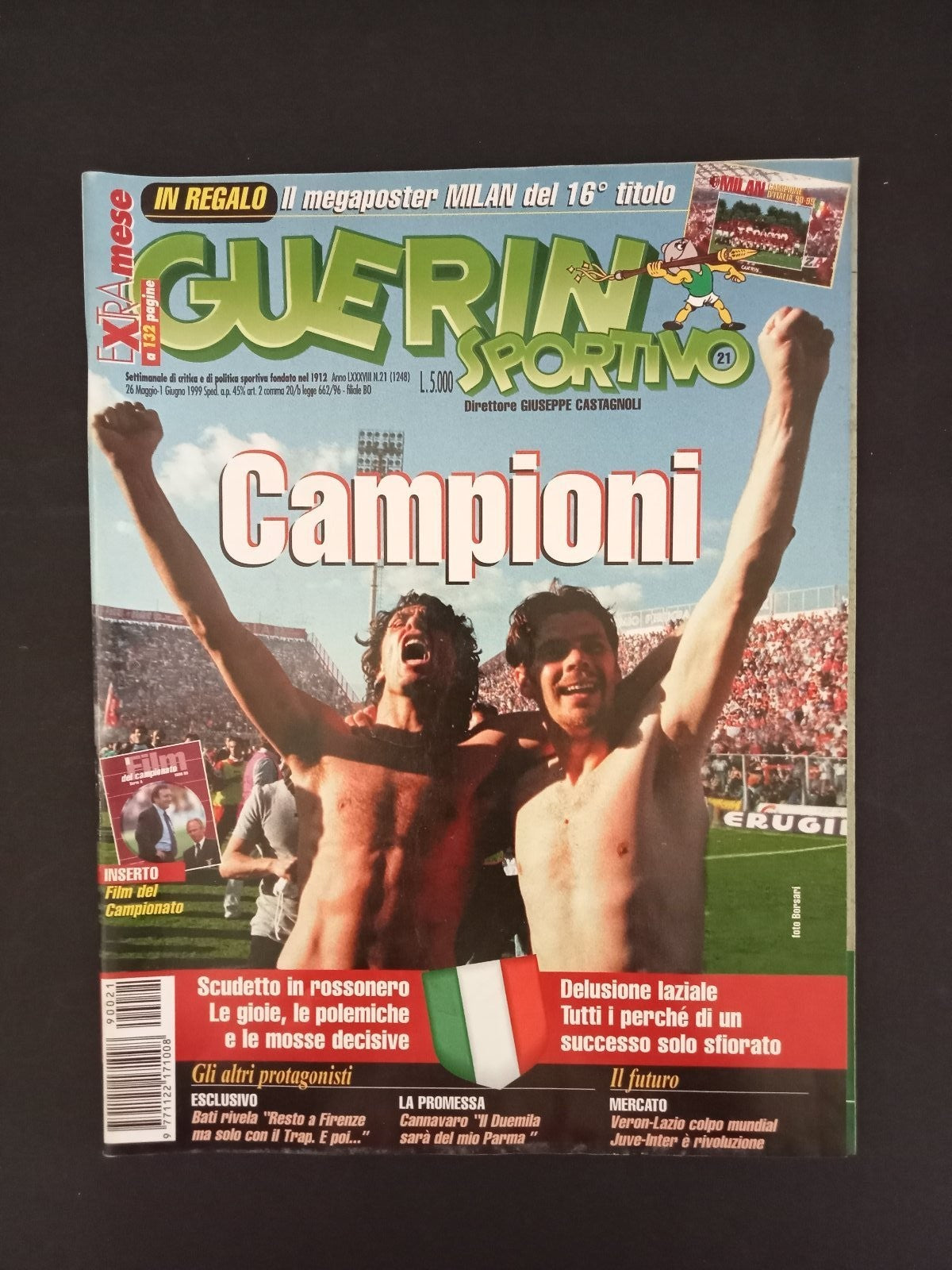 rivista GUERIN SPORTIVO anno 1999 numero 21 - Boban (con poster)