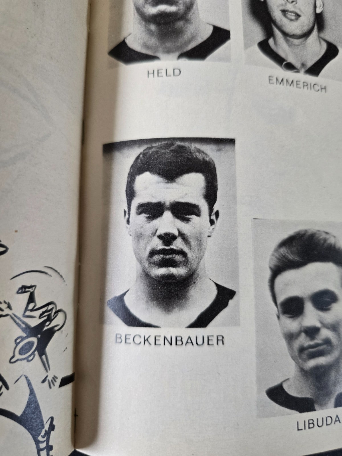 Programma Campionati del Mondo di Calcio 1966 multilingue Top Player & Rookie