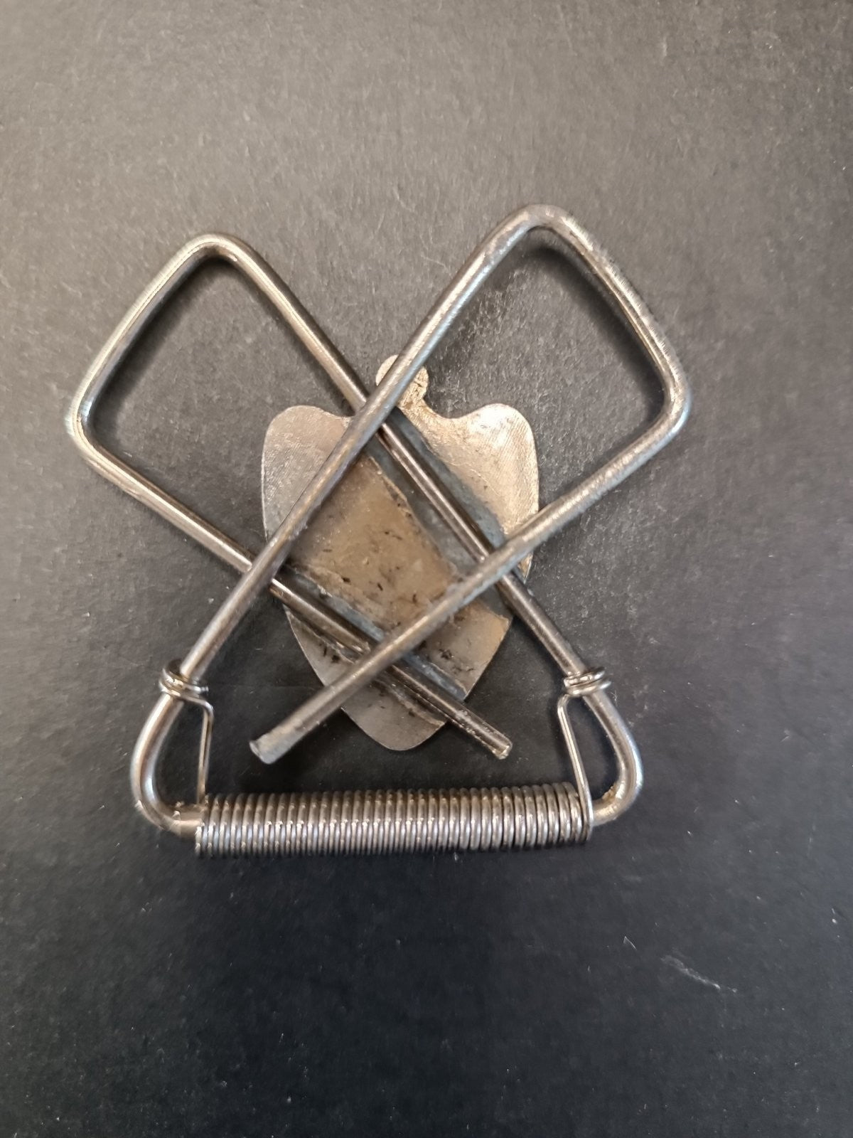 A.C.Milan fermasoldi a molla metallo scudetto anni 50 money clip badge 3