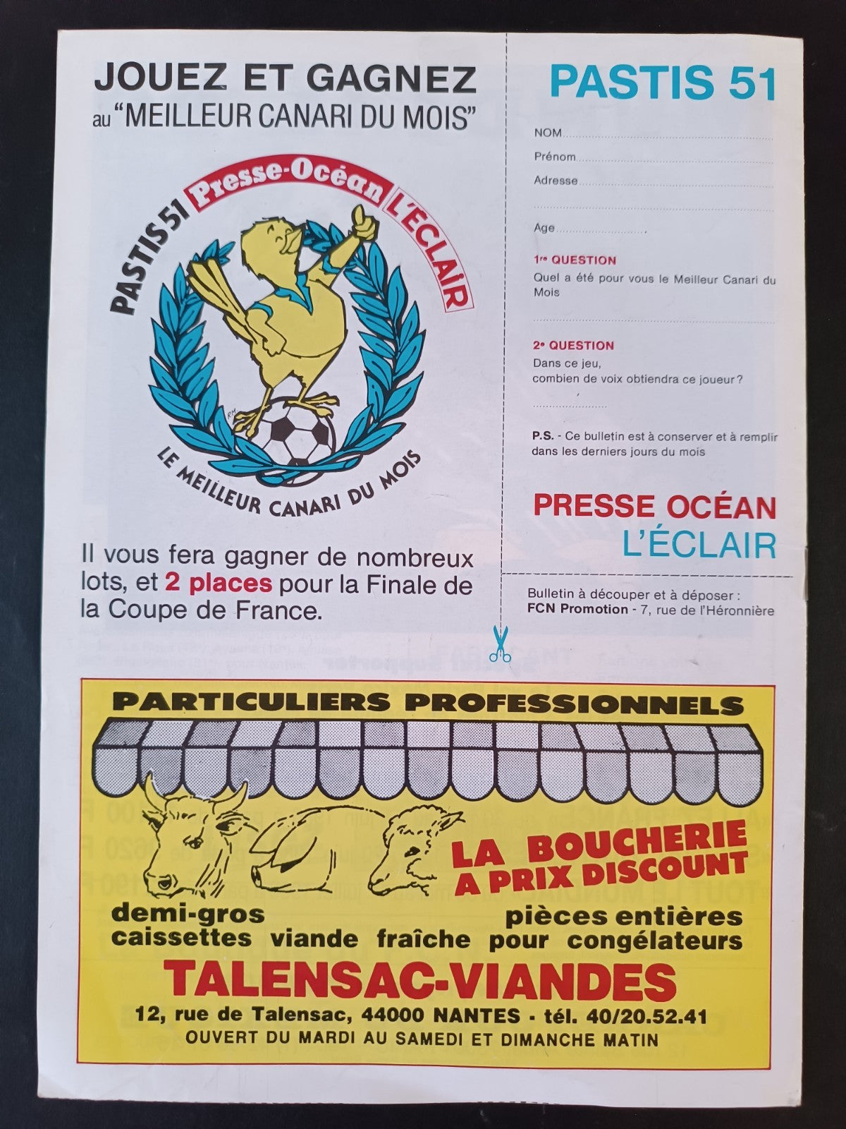 Programma Coupe d'Europe Nantes Inter