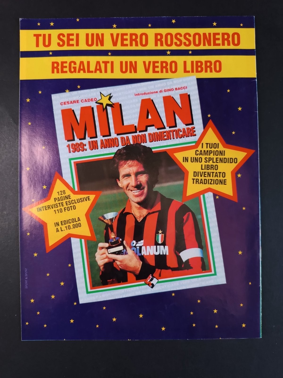 programma ufficiale OGGI MILAN 26 febbraio 1989 Pescara copertina Maldini Rookie
