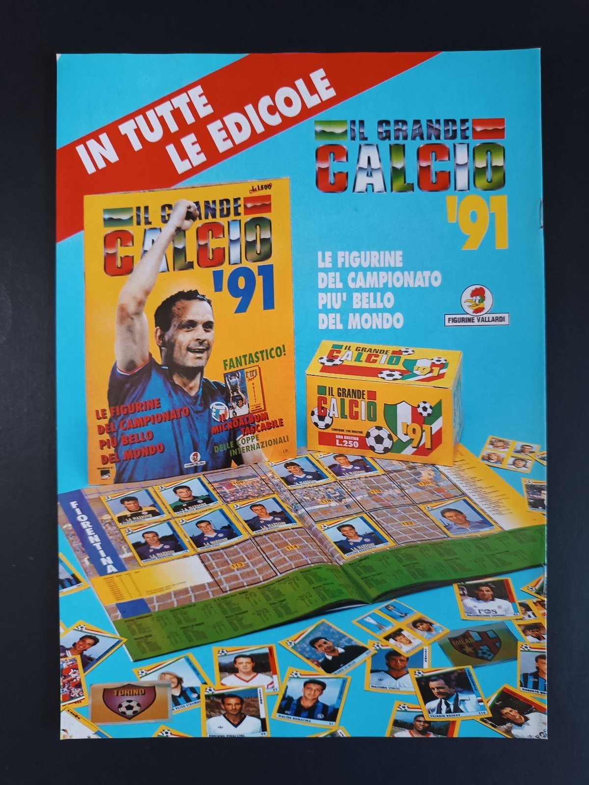 programma ufficiale OGGI MILAN 8 ottobre 1990 cagliari Evani 5� giornata
