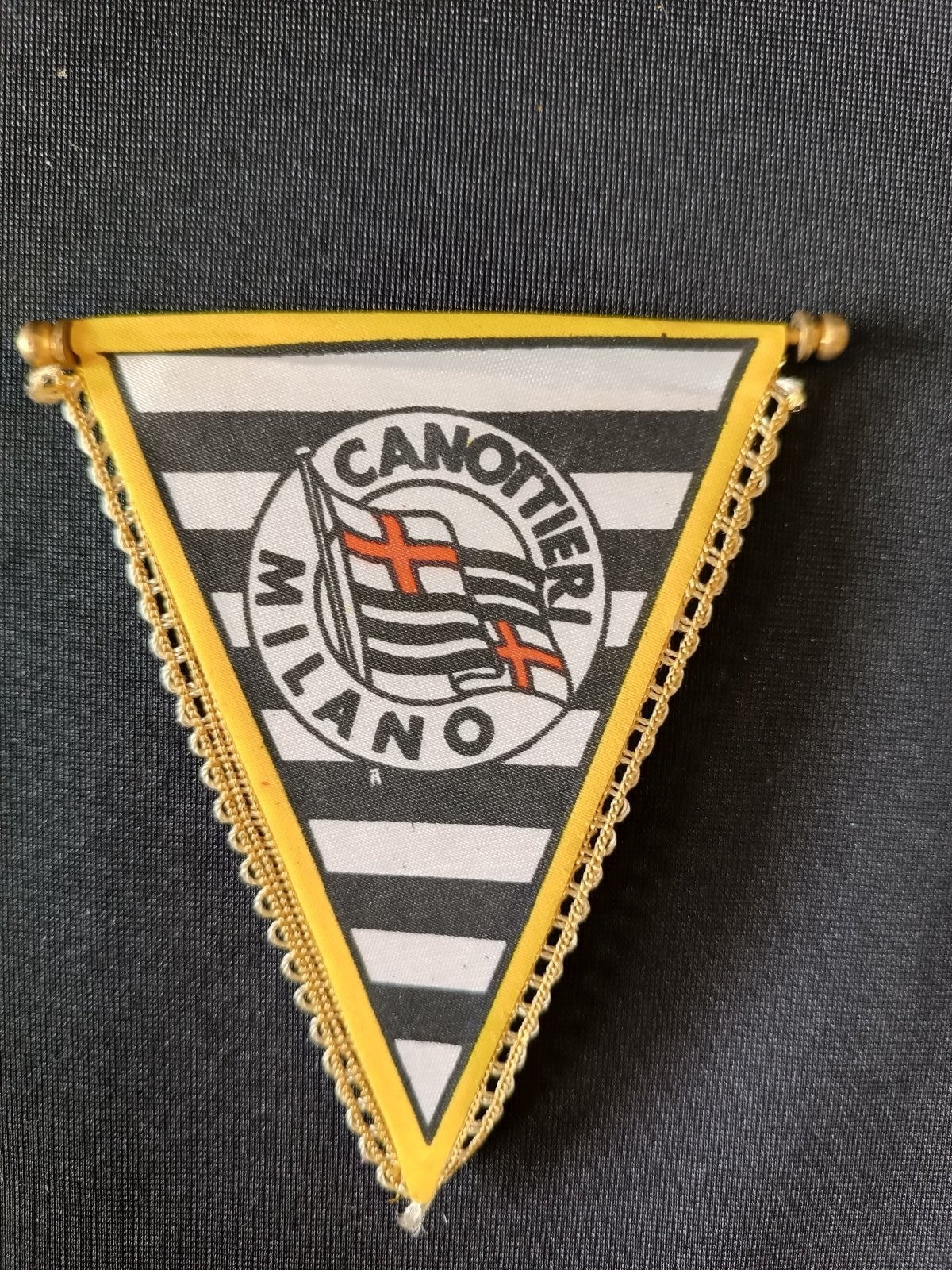 Gagliardetto Pennant Canottieri Milano Italia Vintage