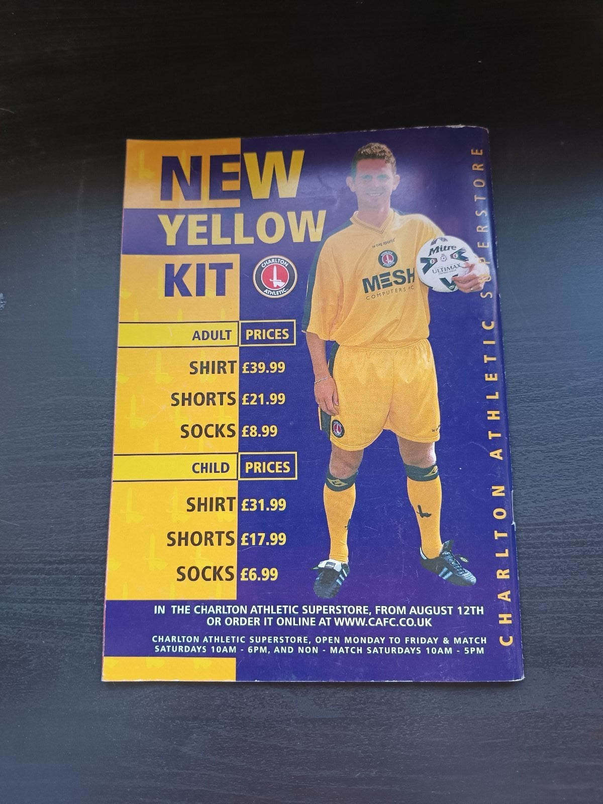 programma calcio Charlton Athetlic V Barnsley 7th 1999