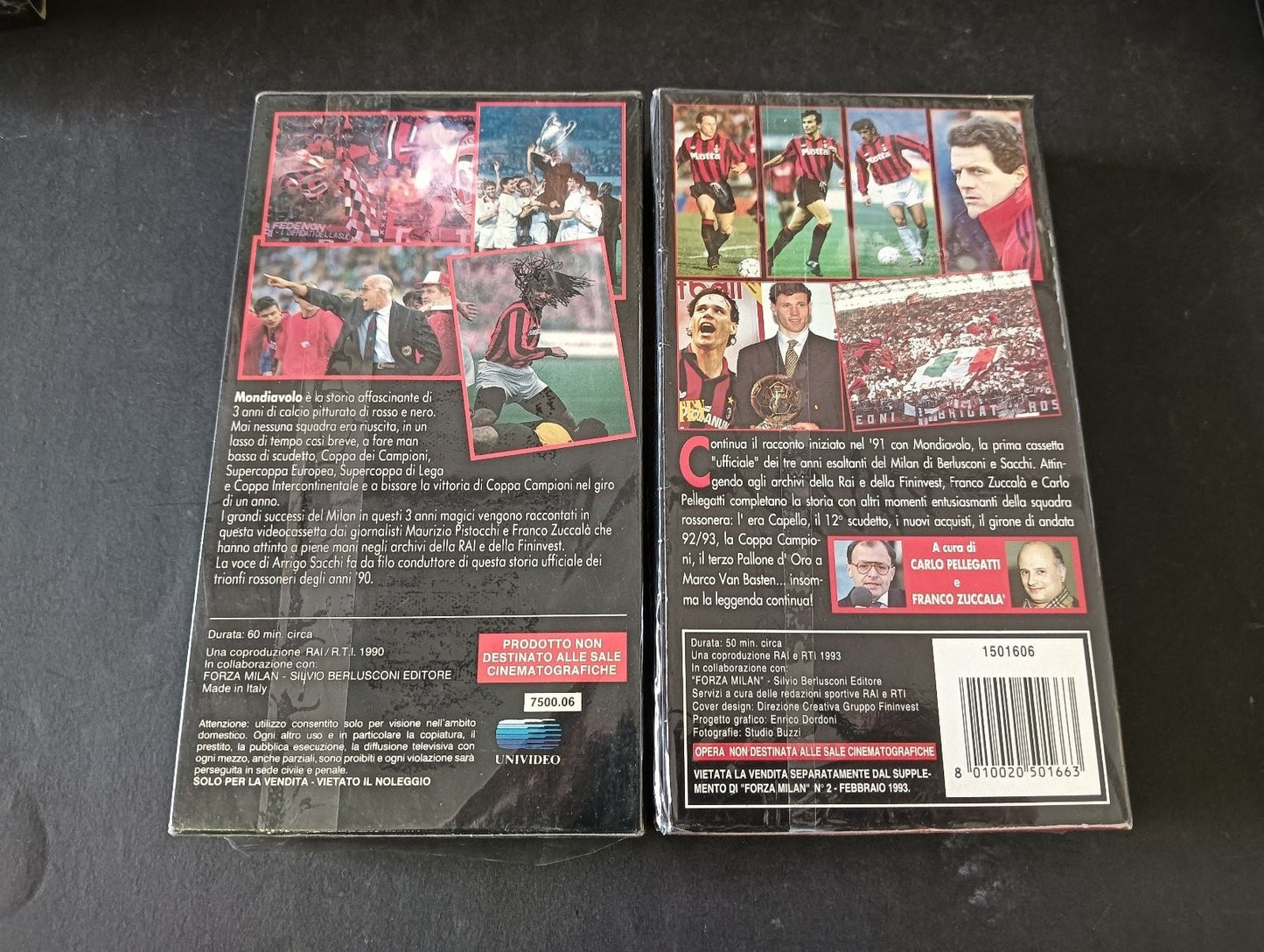 VHS MONDODIOAVOLO n 1 e 2 UniVideo