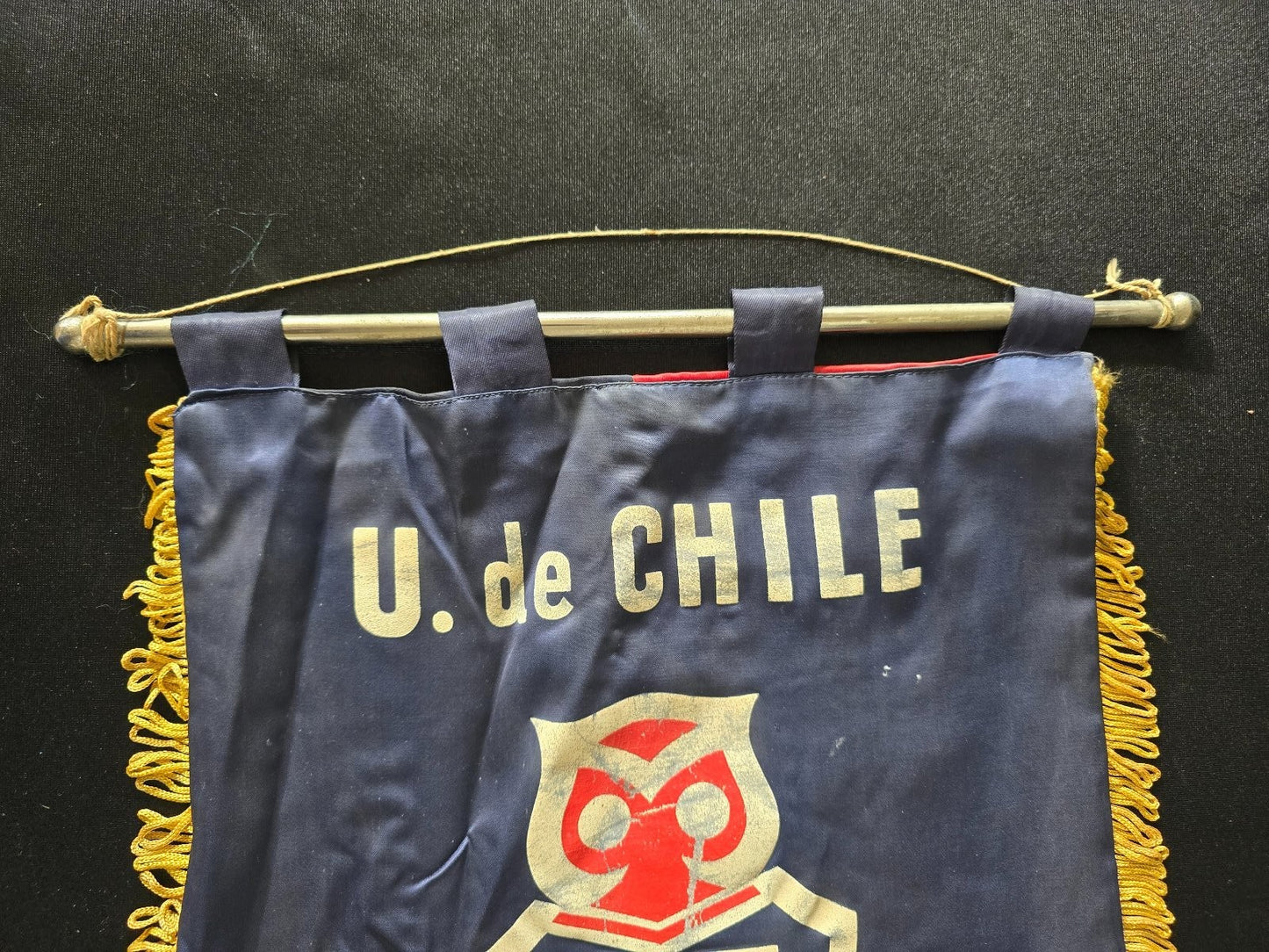 old Gagliardetto pennant banderin selecci�n U. de CHILE cile