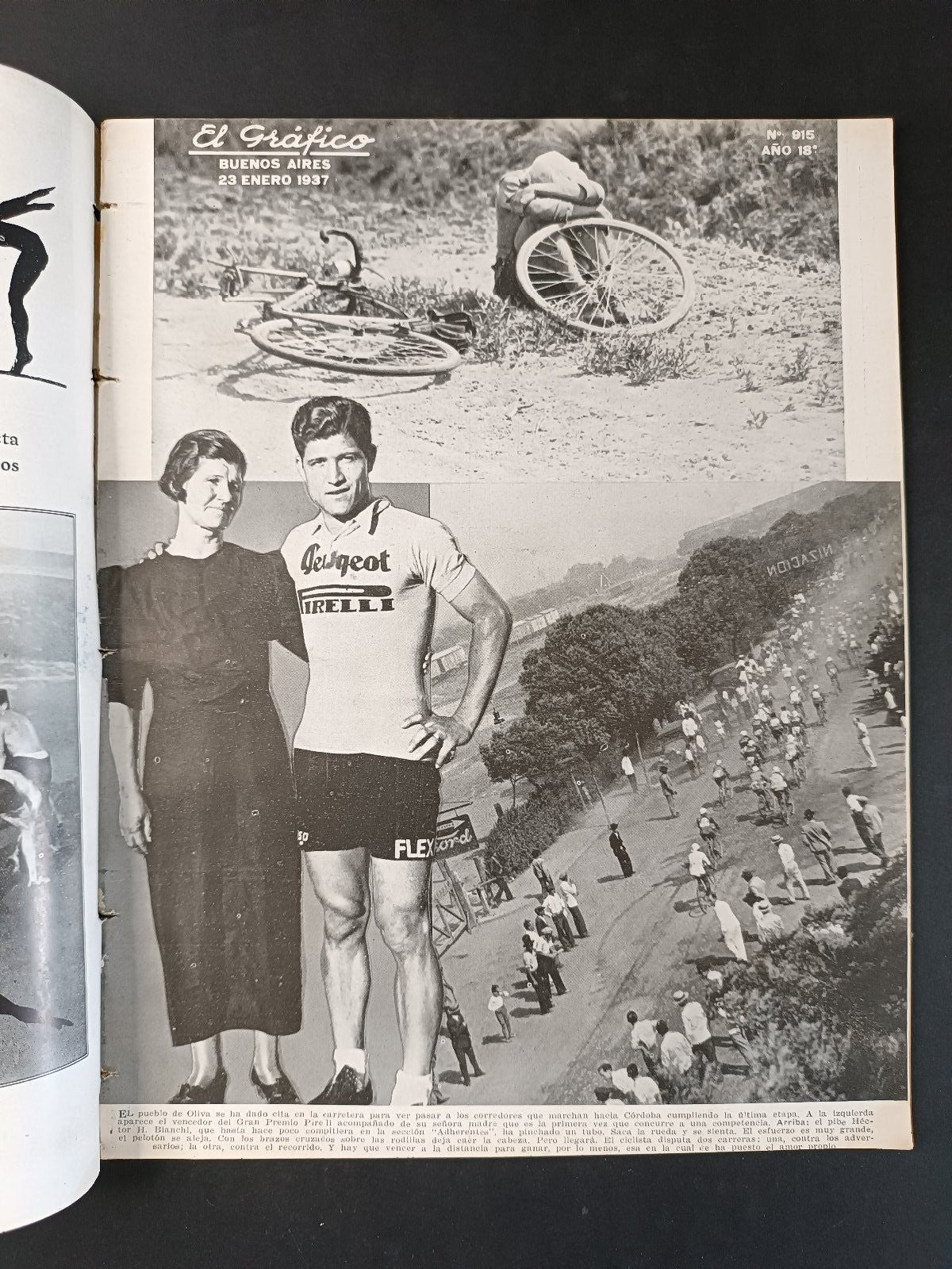 Rivista EL GRAFICO numero 915 anno 1937 Raul Toro/Lolo Fernandez