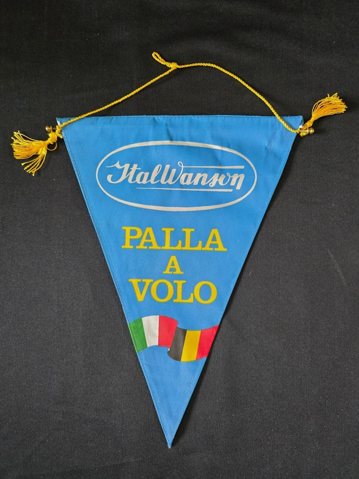 Gagliardetto Pennant Italwanson Cus Milano pallavolo "PALLA A VOLO" originale