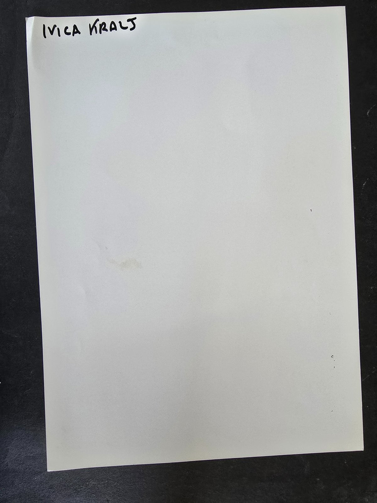 Autografo autograph originale su foto Ivica Kralj Jugoslavia