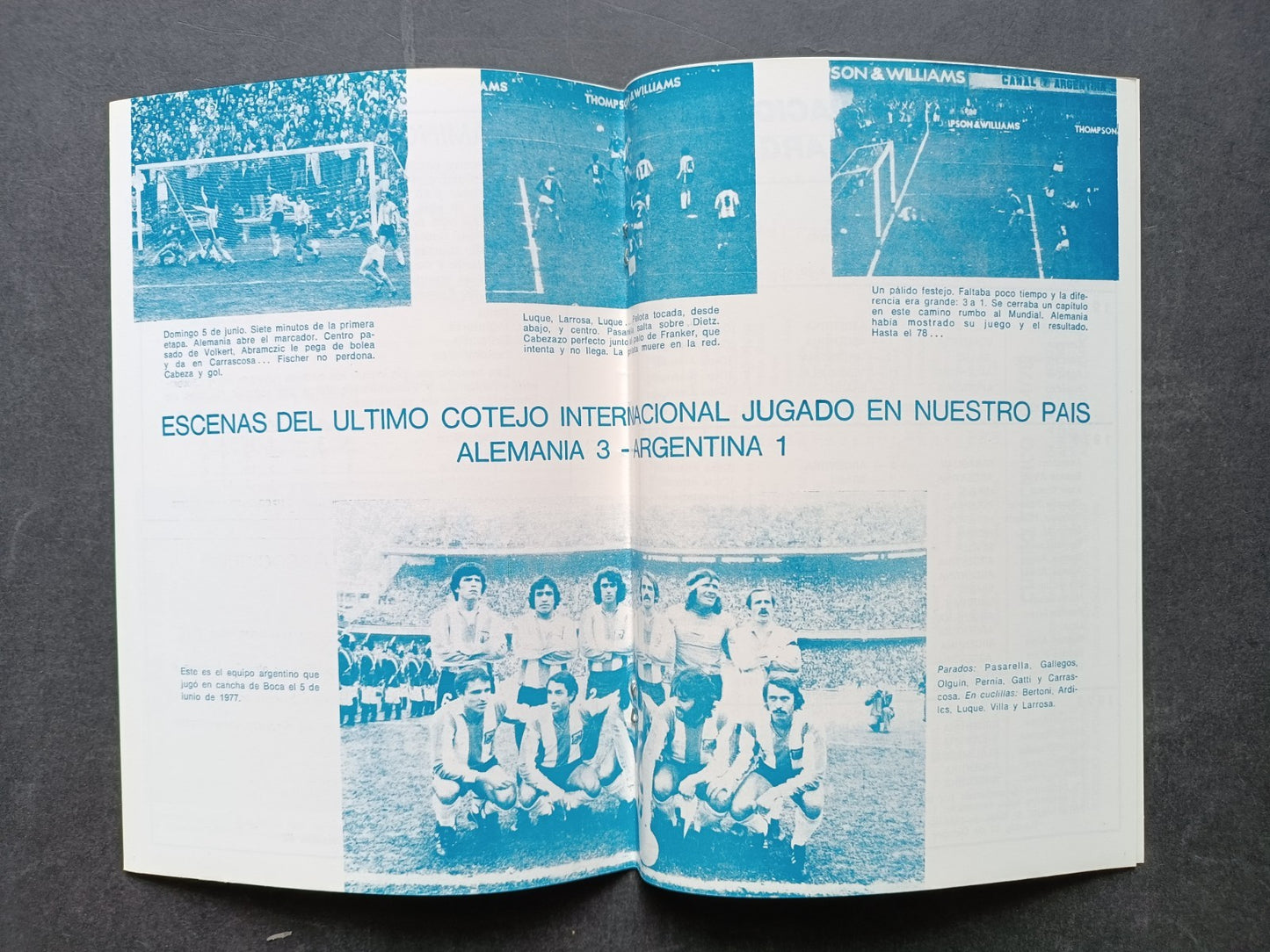 Programma World Cup Argentina 78 Argentina - Inghilterra