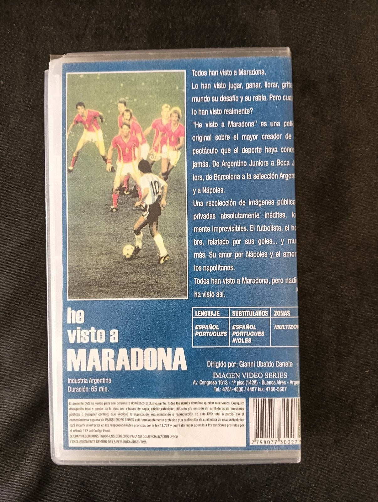 VHS EL PIBE DE ORO HE VISTO A MARADONA Logos Tv