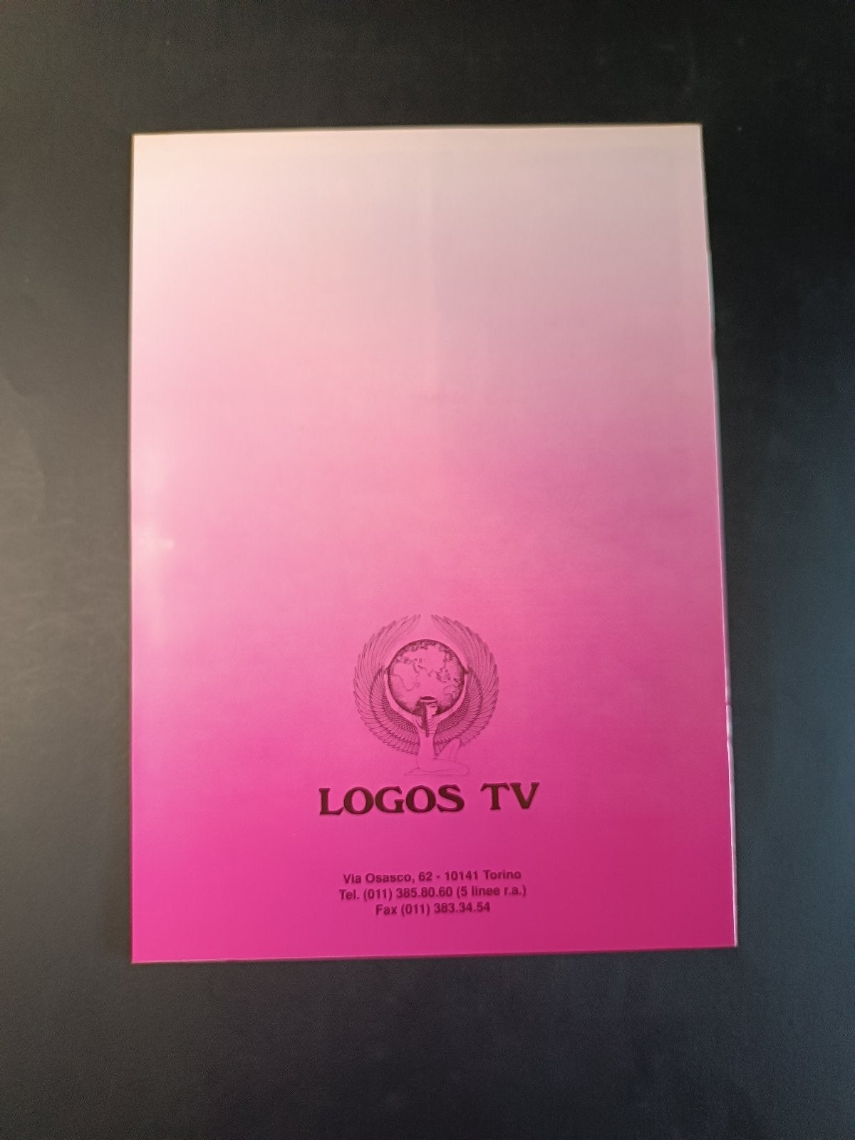A.C. Milan opuscolo allegato alla VHS Video Milan Logos Tv