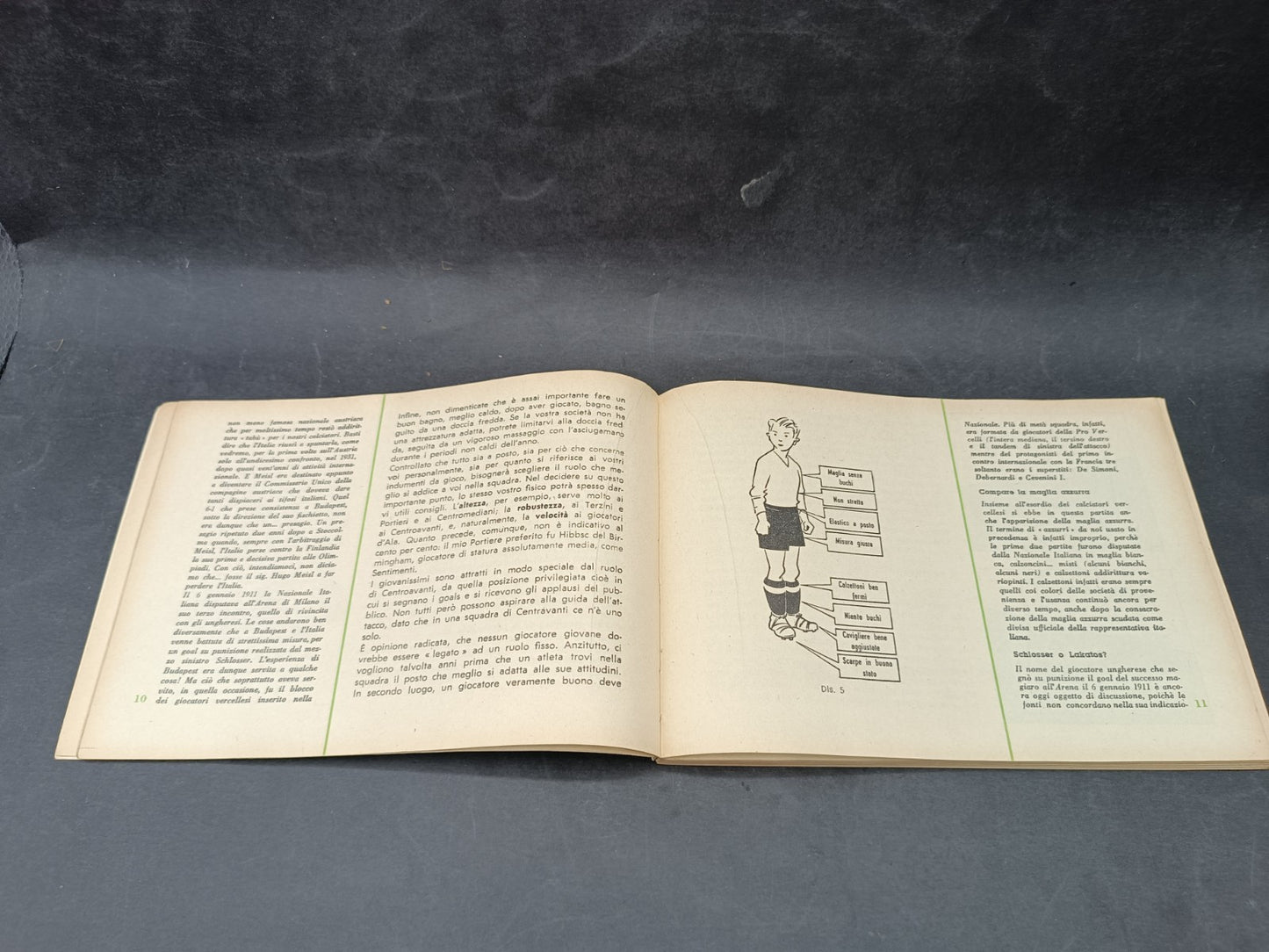 Libro Tutto sul calcio Edizioni Apis 1952