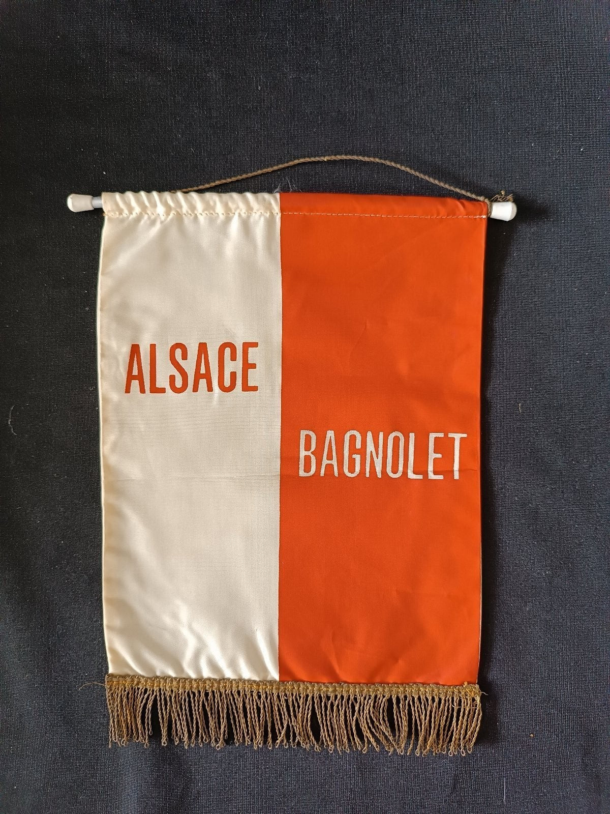 Gagliardetto Pennant Bagnolett Alsace Francia Basket Vintage