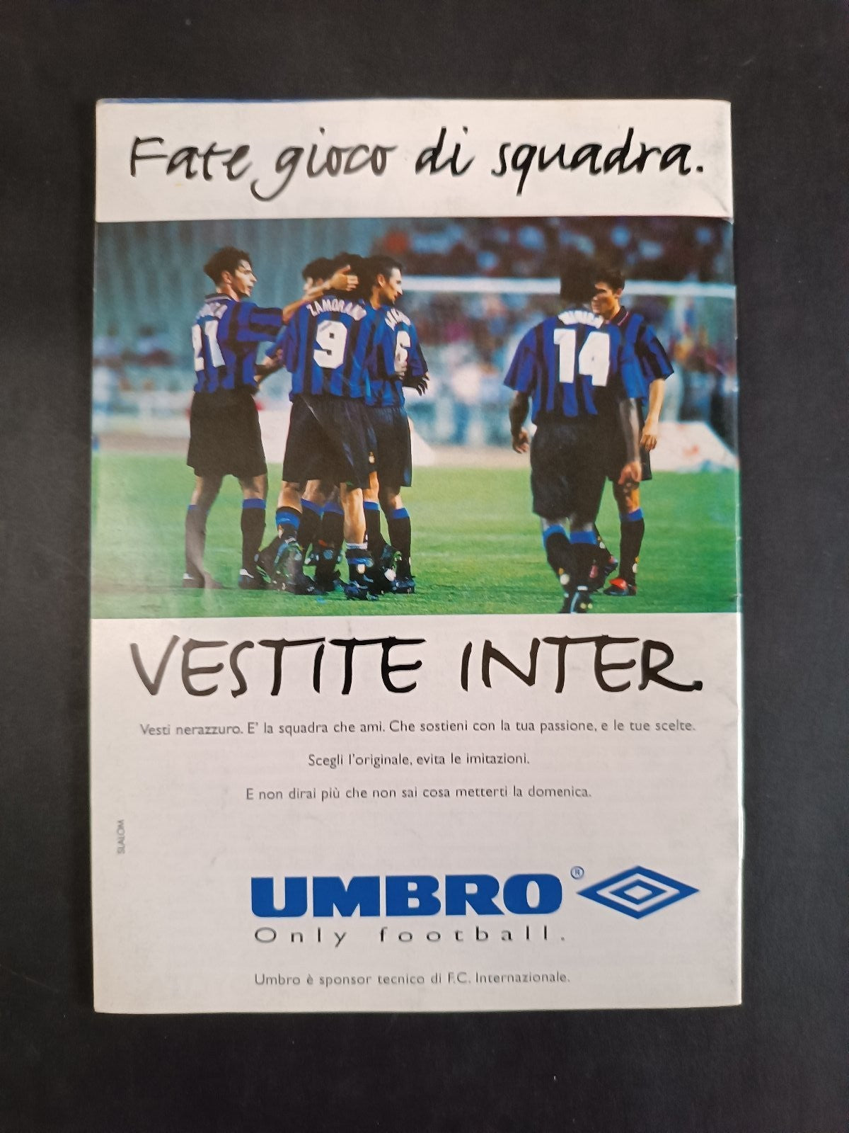 programma INTER-SCHALKE 04 1996-97 Coppa Uefa