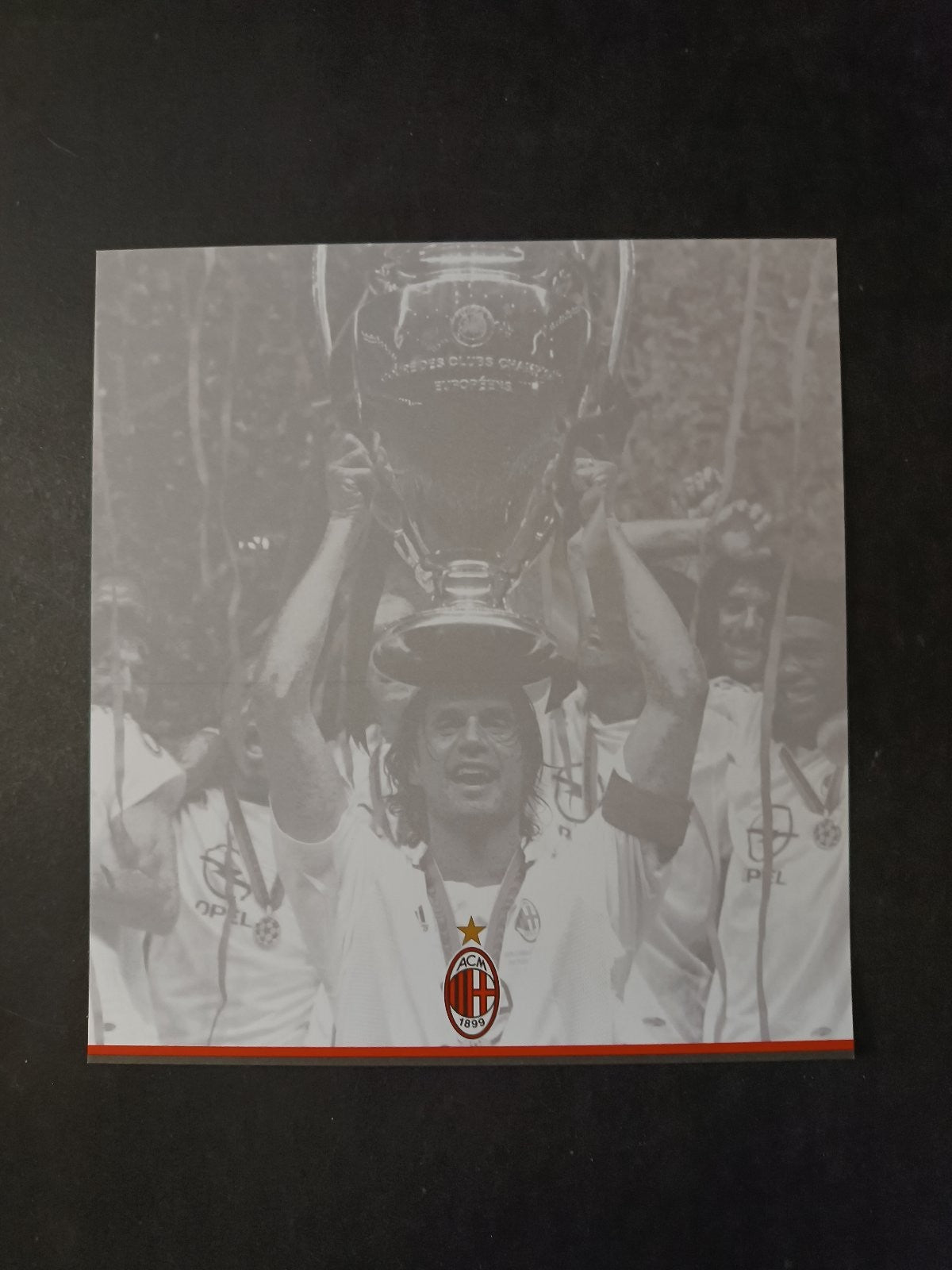 Cartoncino ufficiale MILAN (intonso)